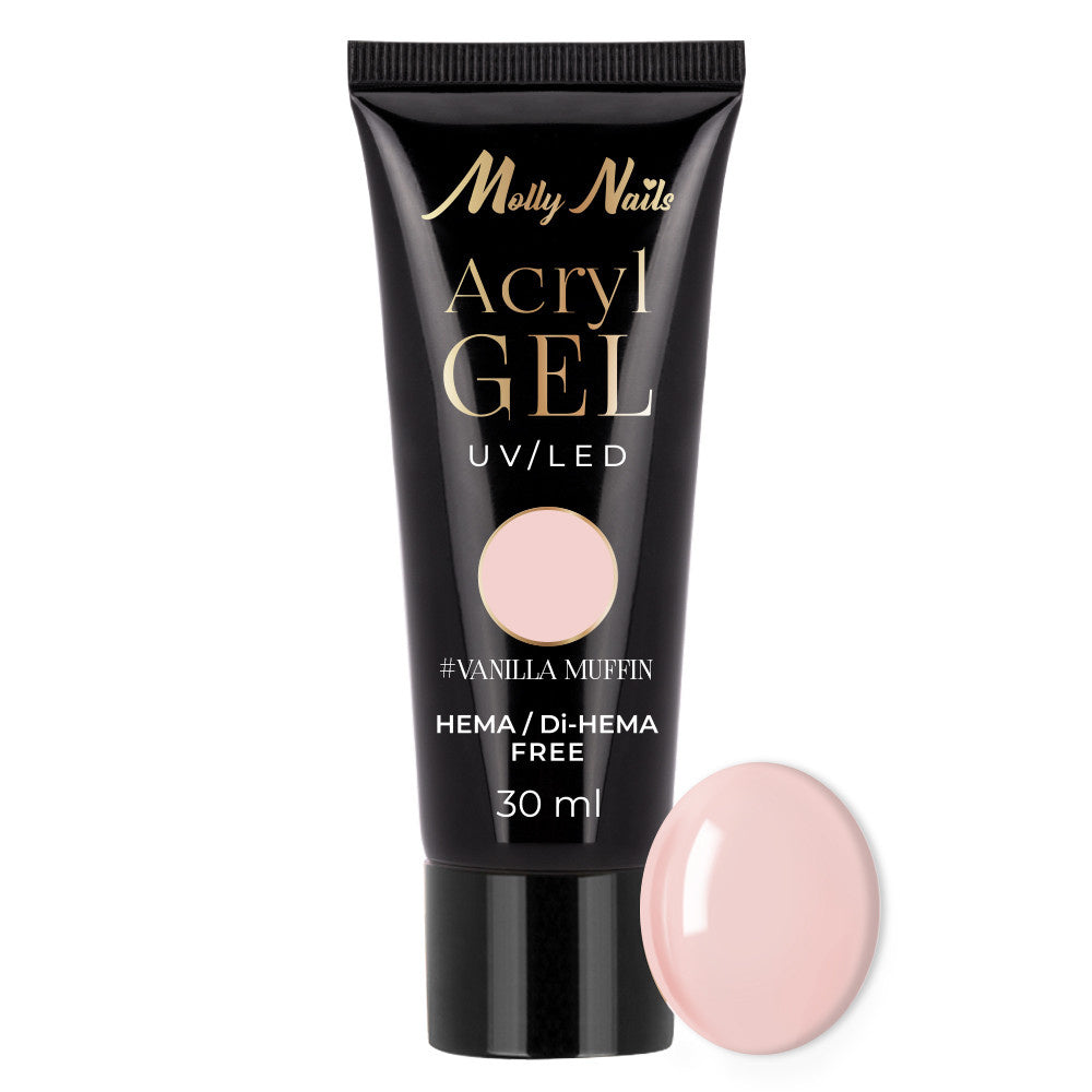 ✨ AcrylGel UV/LED 30g – Sans HEMA / DI-HEMA | Résultat Pro & Tenue Parfaite - Vanilla Muffin
