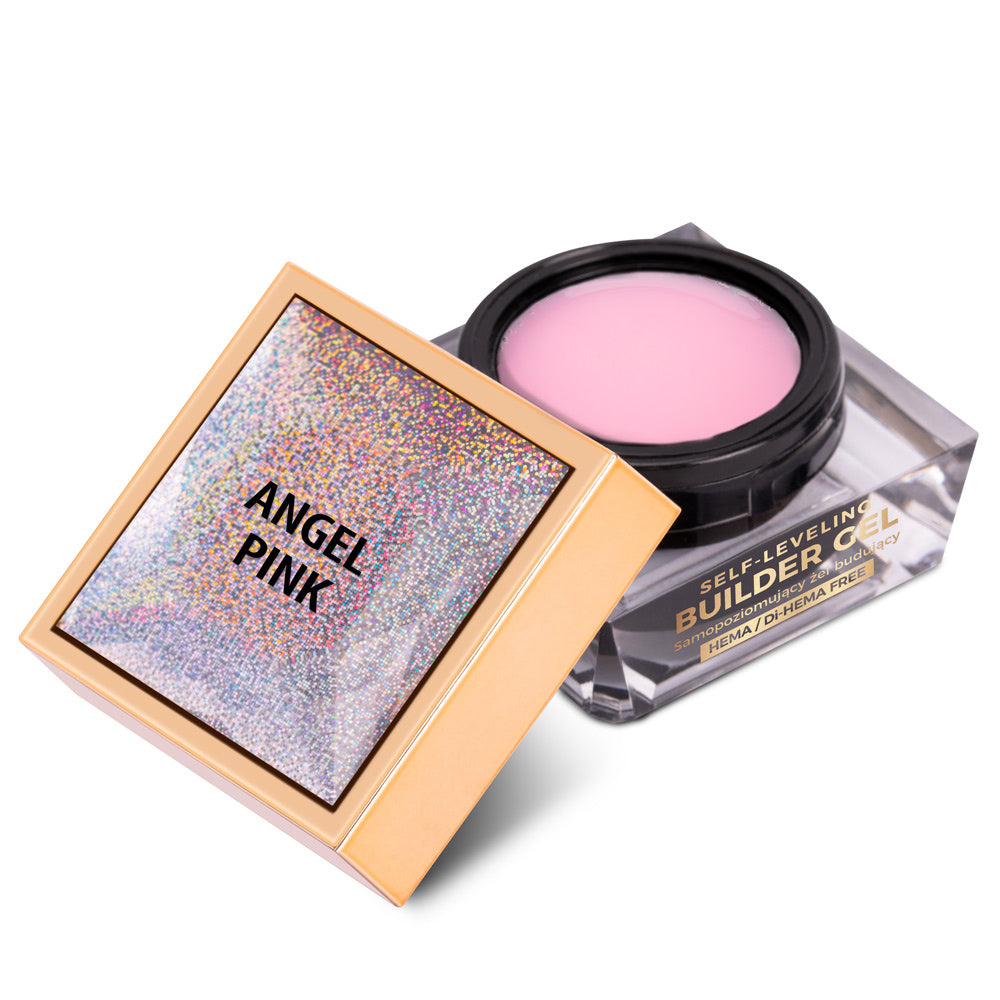 Gel Monophase 3-en-1 Auto-Égalisant Angel Pink HEMA & Di-HEMA Free – Molly Nails 50 g