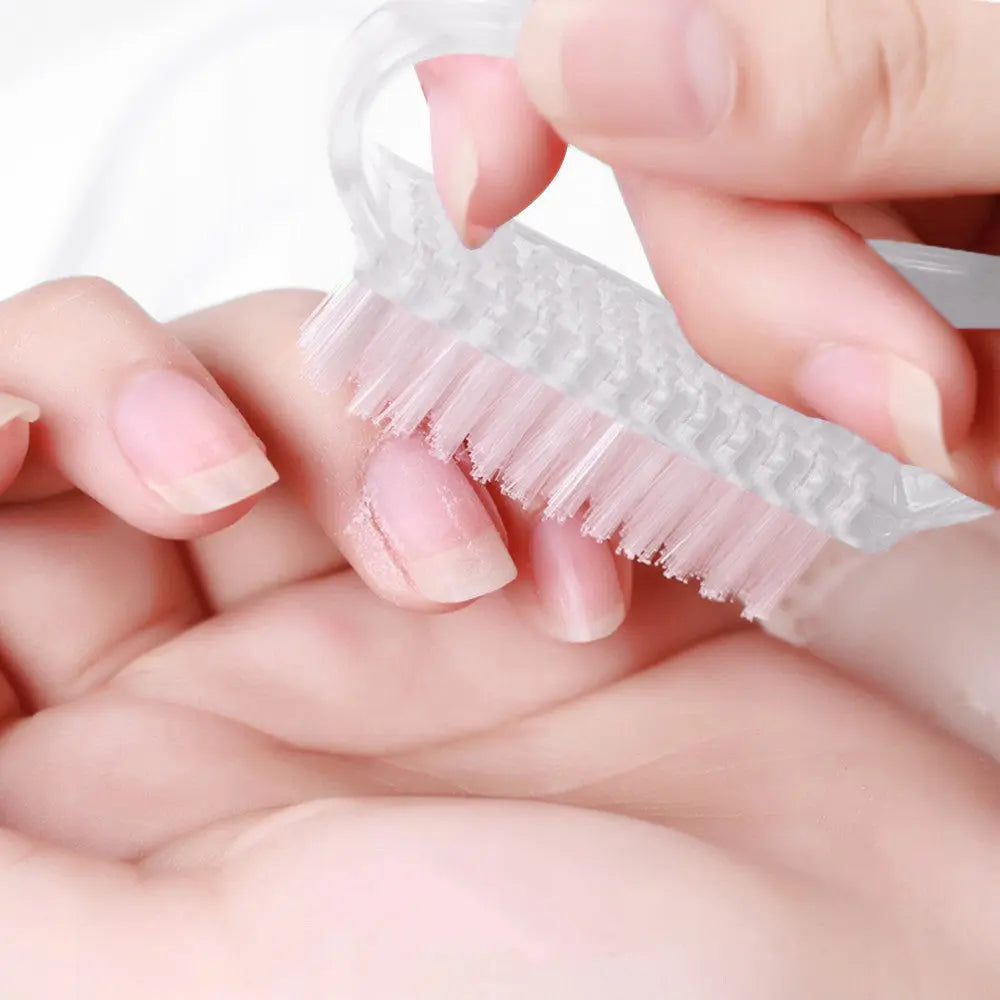 Brosse Dépoussiérante Ongles Plastique Blanc Transparent – Précision Manucure – Lot de 10 OCIBEL