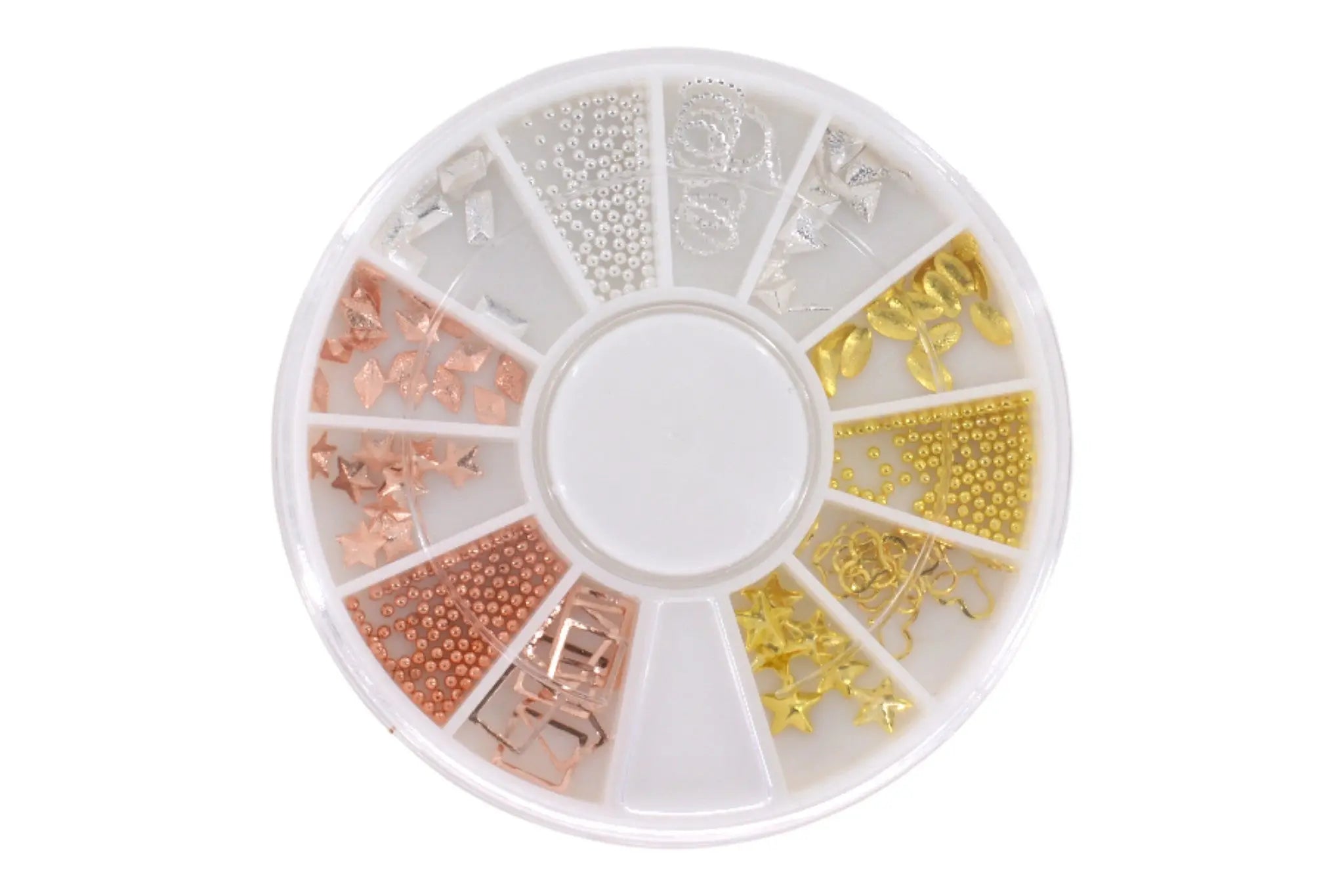 Carrousel Nail Art Déco Métal Etoile Cœur Rectangle Micro Bille OCIBEL