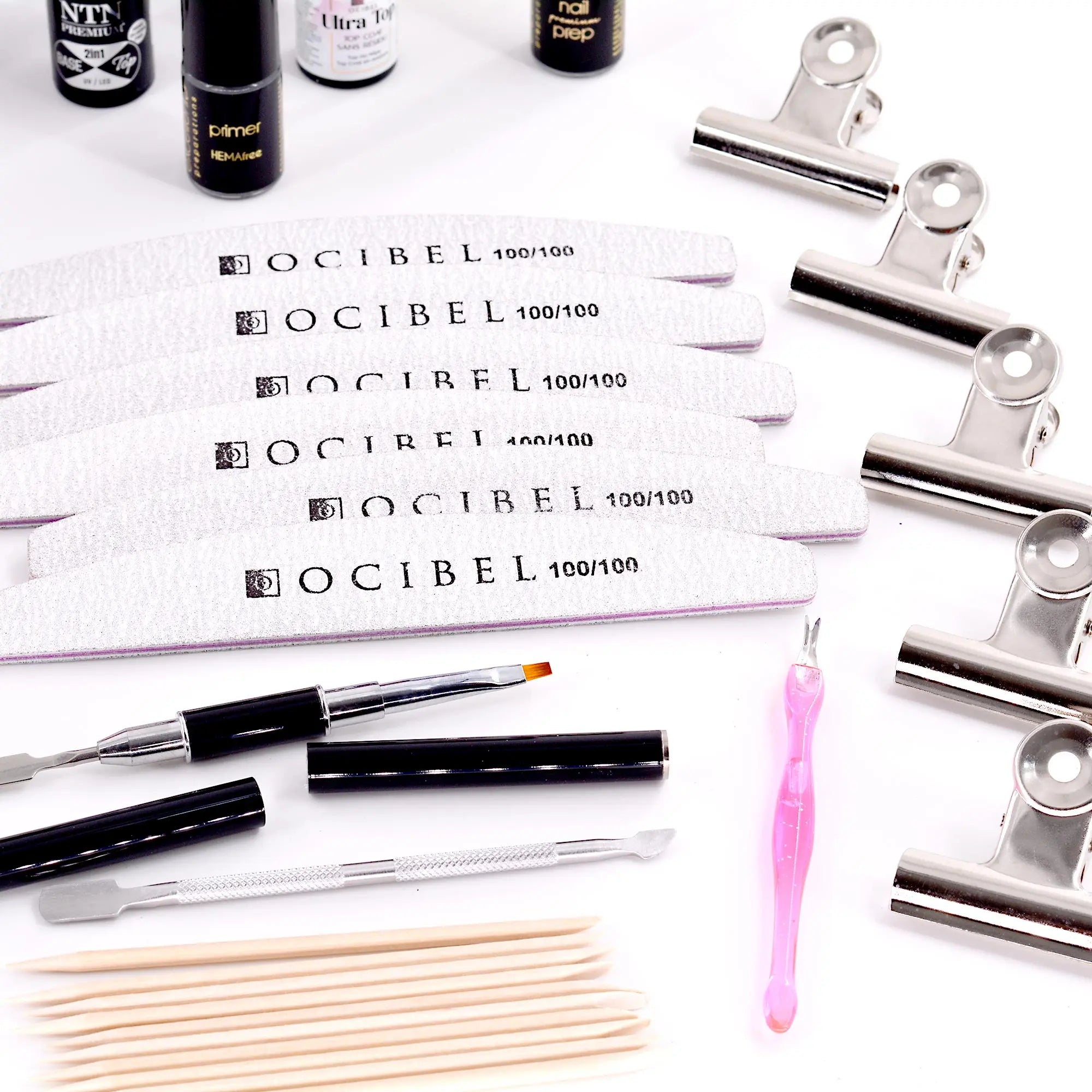 Coffret Kit Complet Pose Acrygel Polygel avec Popit et Lampe UV / LED 54W OCIBEL