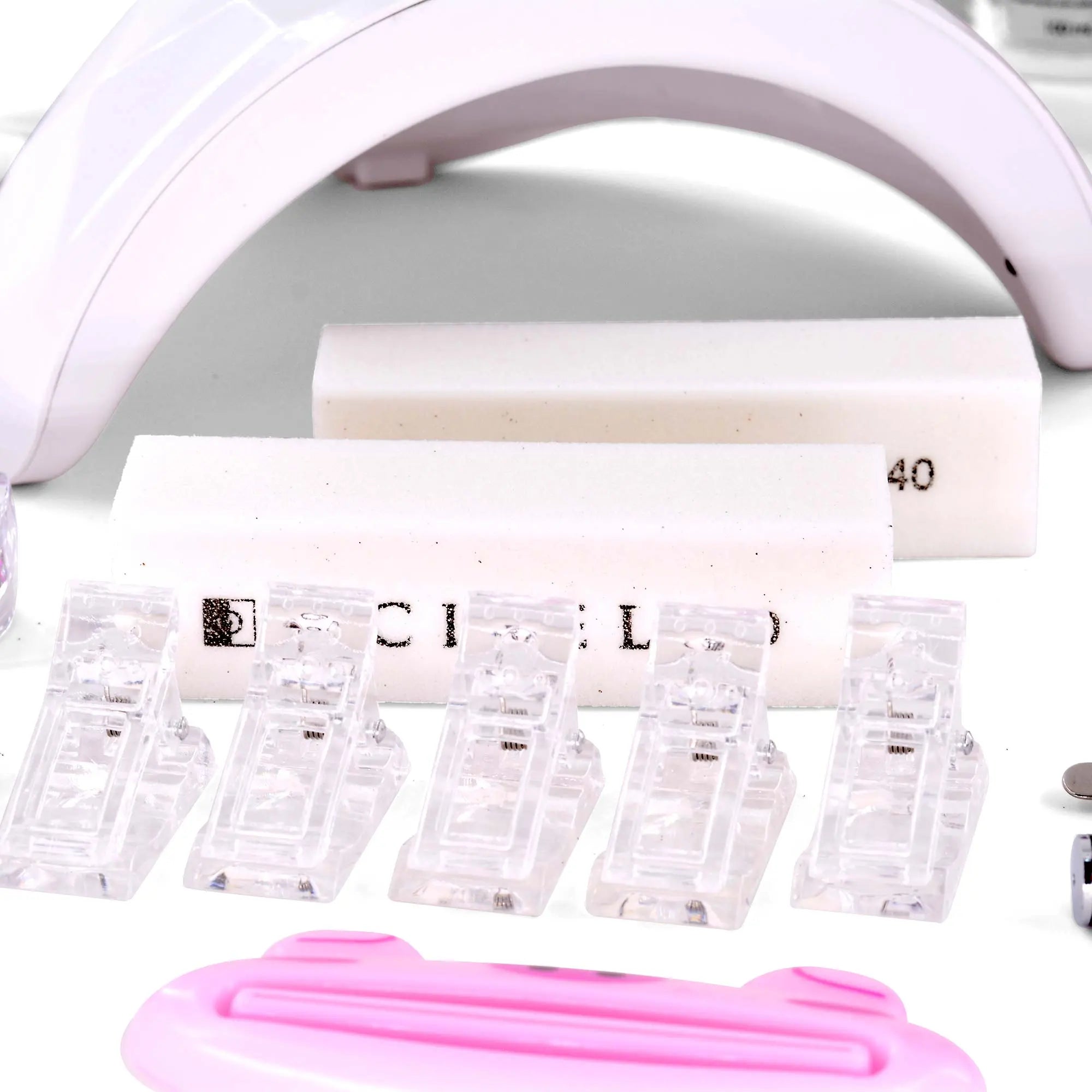 Coffret Kit Complet Pose Acrygel Polygel avec Popit et Lampe UV / LED 54W OCIBEL