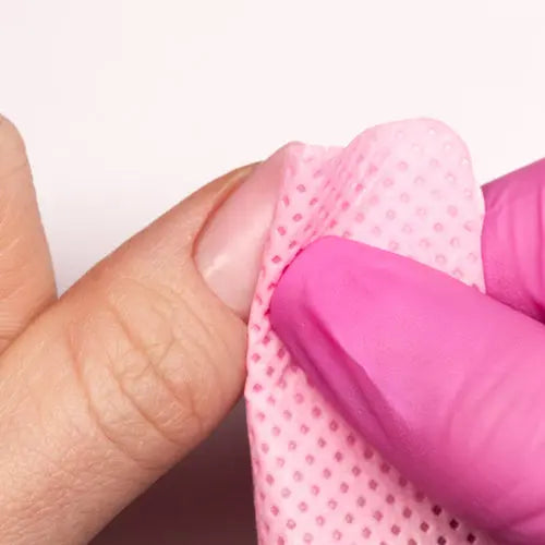 Cotons sans peluches perforés roses 5,5 cm – Boîte de 200 OCIBEL