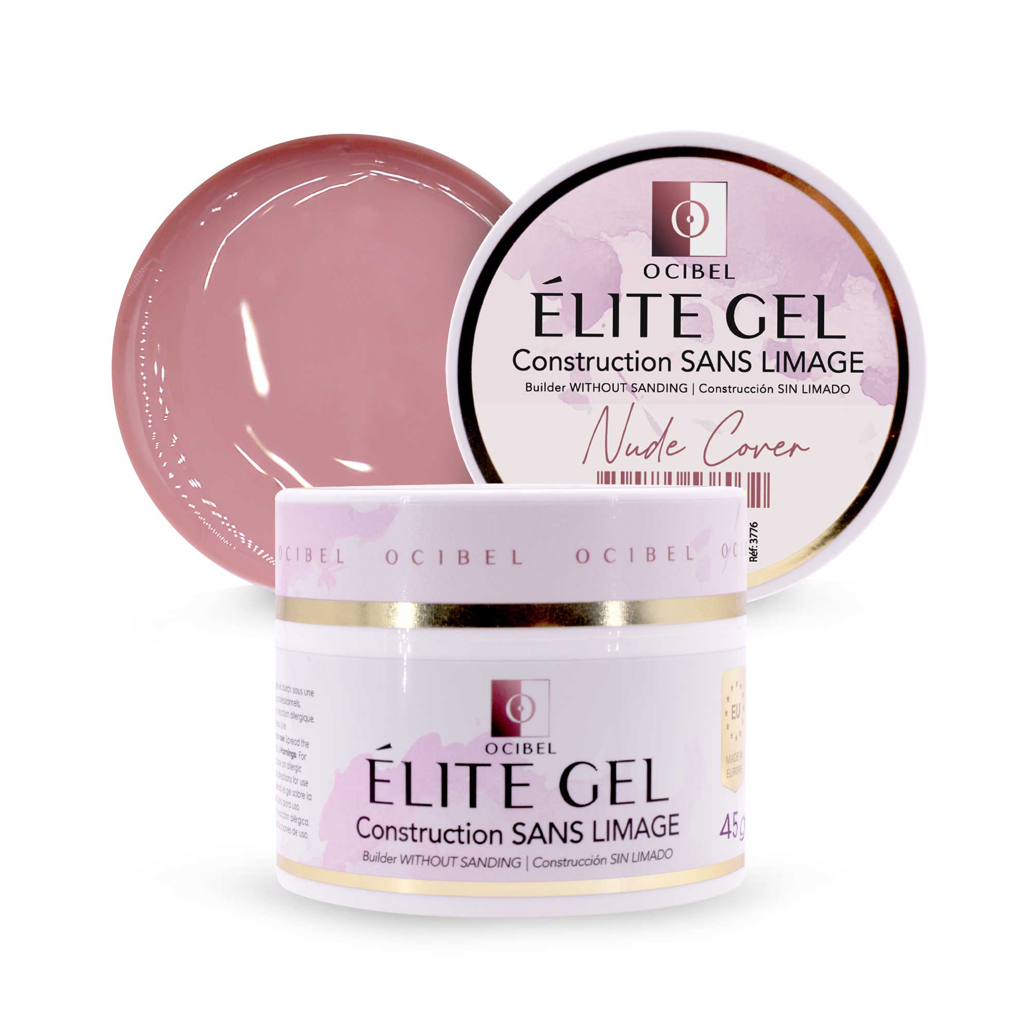 Élite - Gel Construction SANS LIMAGE 45g - Nude Cover OCIBEL