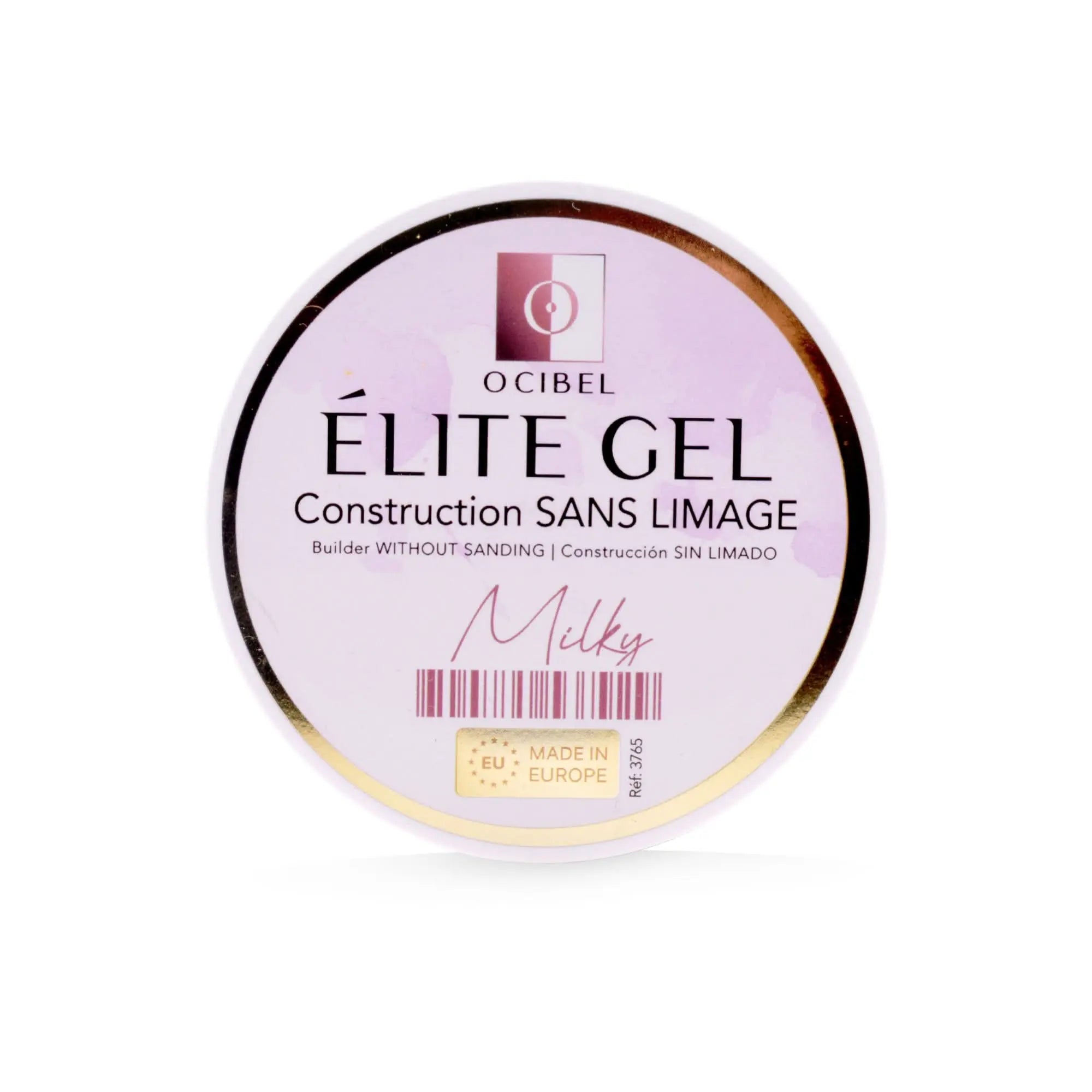 Élite Gel Construction SANS LIMAGE 45g - SANS TPO & HEMA - Milky OCIBEL