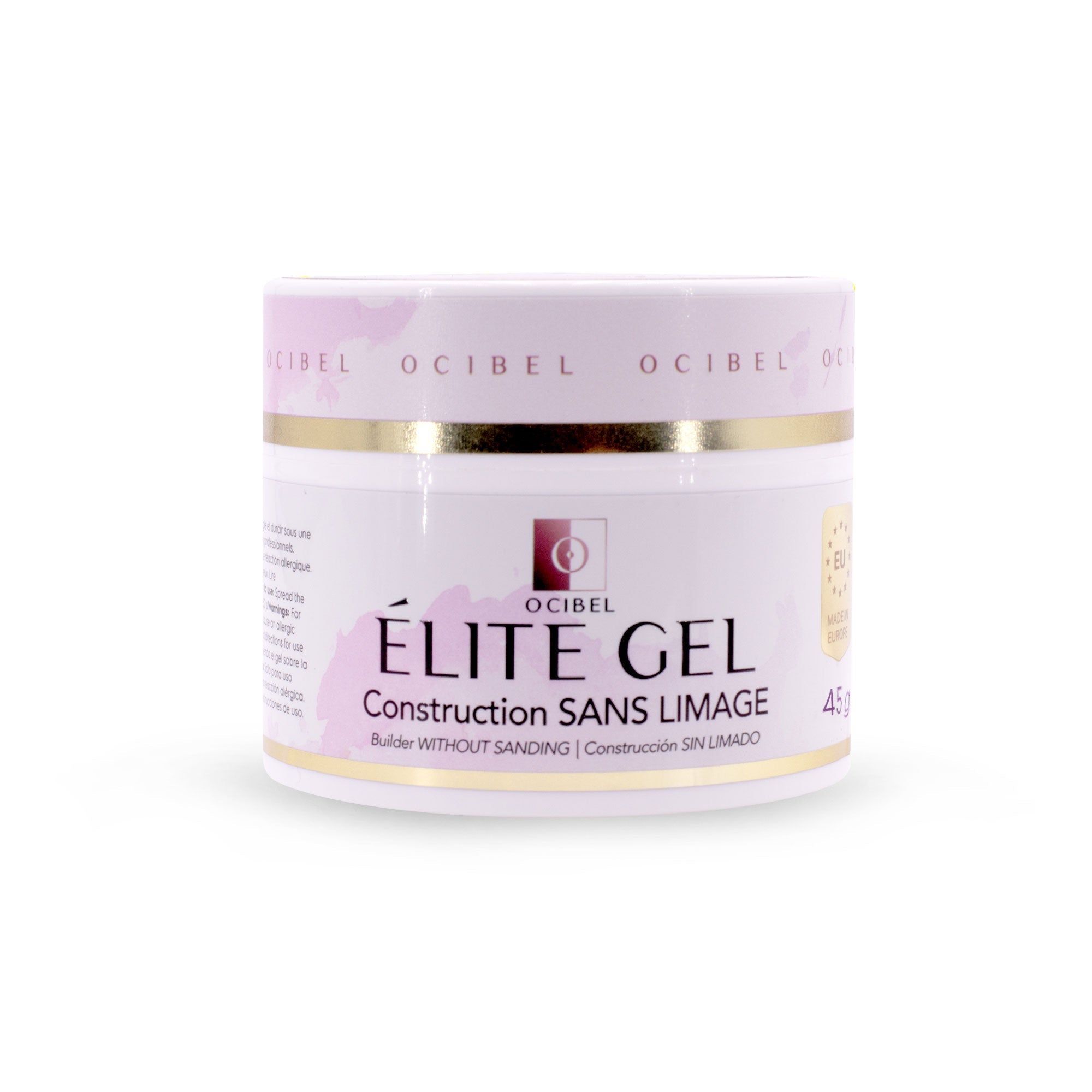 Élite Gel Construction SANS LIMAGE 45g - SANS TPO & HEMA - Nude Pink OCIBEL