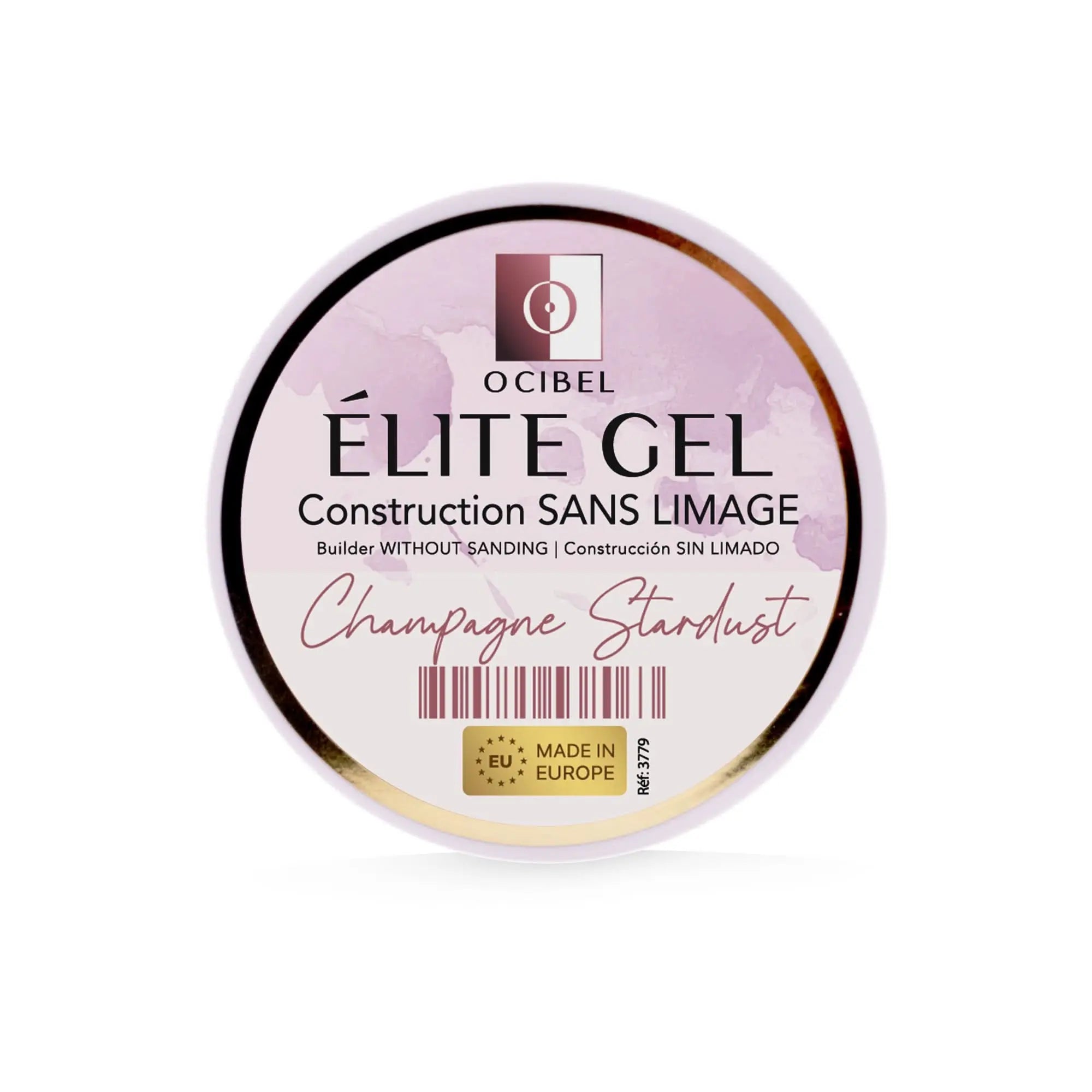 Élite Gel Construction SANS LIMAGE 50g UV / LED - Champagne Stardust OCIBEL