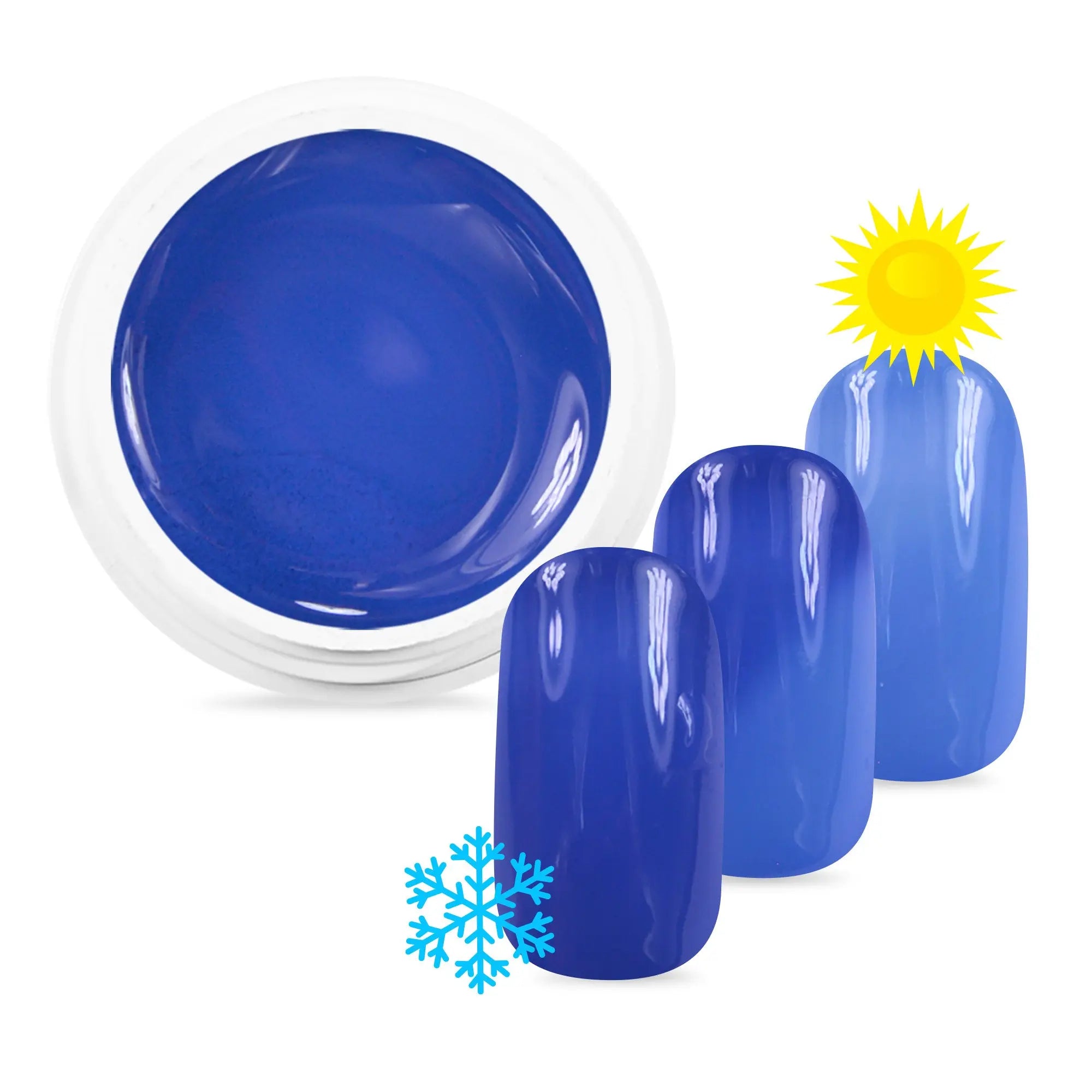 Gel Color Pro 5ml 2568 - Thermo Bleu Foncé / Bleu Clair OCIBEL