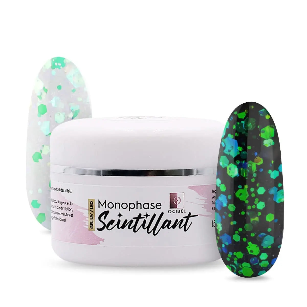 Gel Monophase 3en1 15g - Sans TPO - Scintillant N°4 OCIBEL