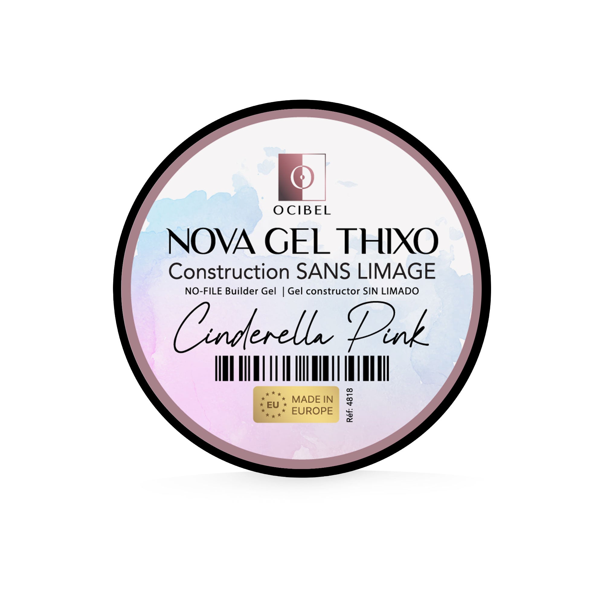 Gel de Construction Thixo SANS LIMAGE 50g - Sans TPO & HEMA - Cinderella Pink OCIBEL