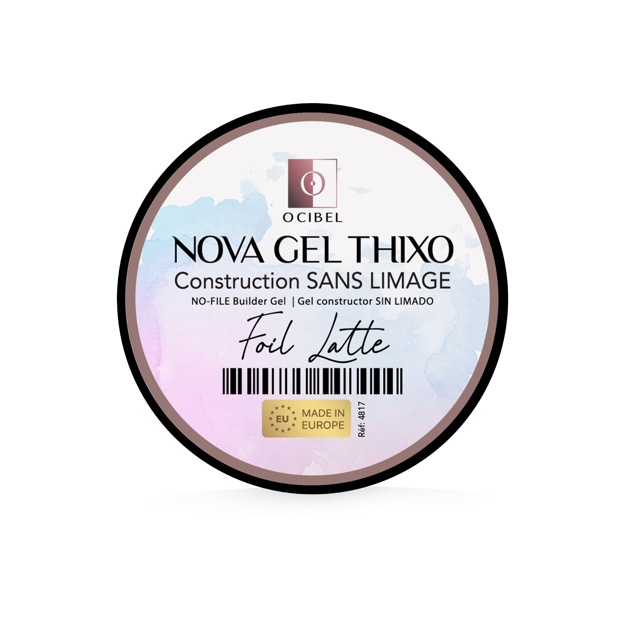 Gel de Construction Thixo SANS LIMAGE 50g - Sans TPO & HEMA - Foil Latte OCIBEL