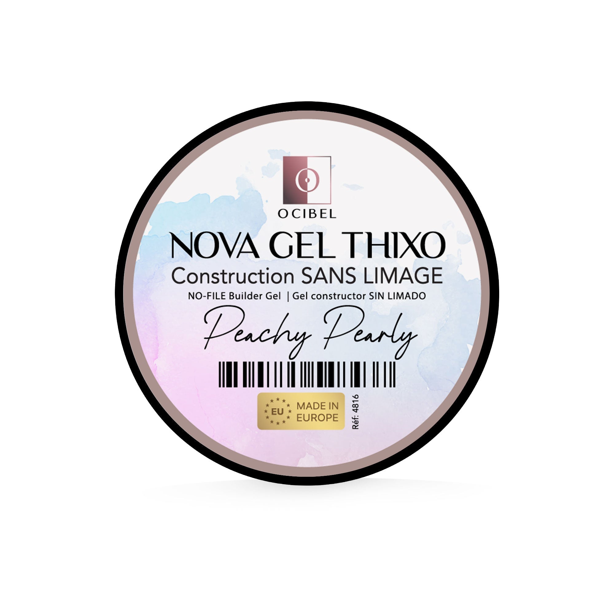 Gel de Construction Thixo SANS LIMAGE 50g - Sans TPO & HEMA - Peachy Pearly OCIBEL
