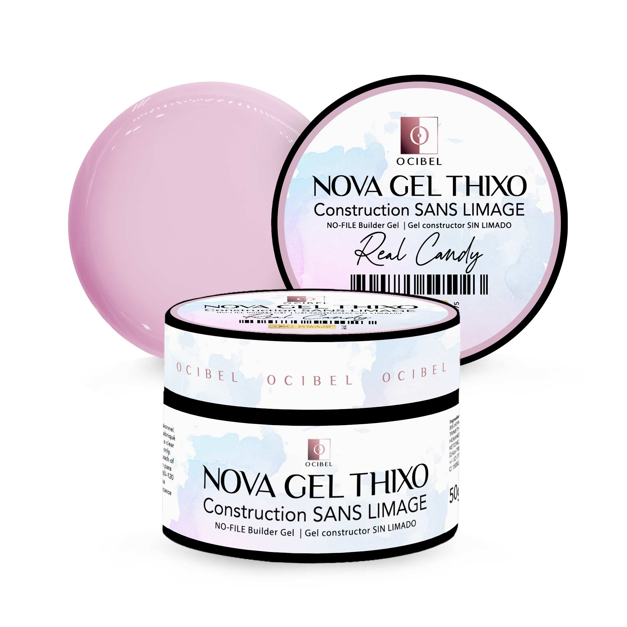 Gel de Construction Thixo SANS LIMAGE 50g - Sans TPO & HEMA - Real Candy OCIBEL
