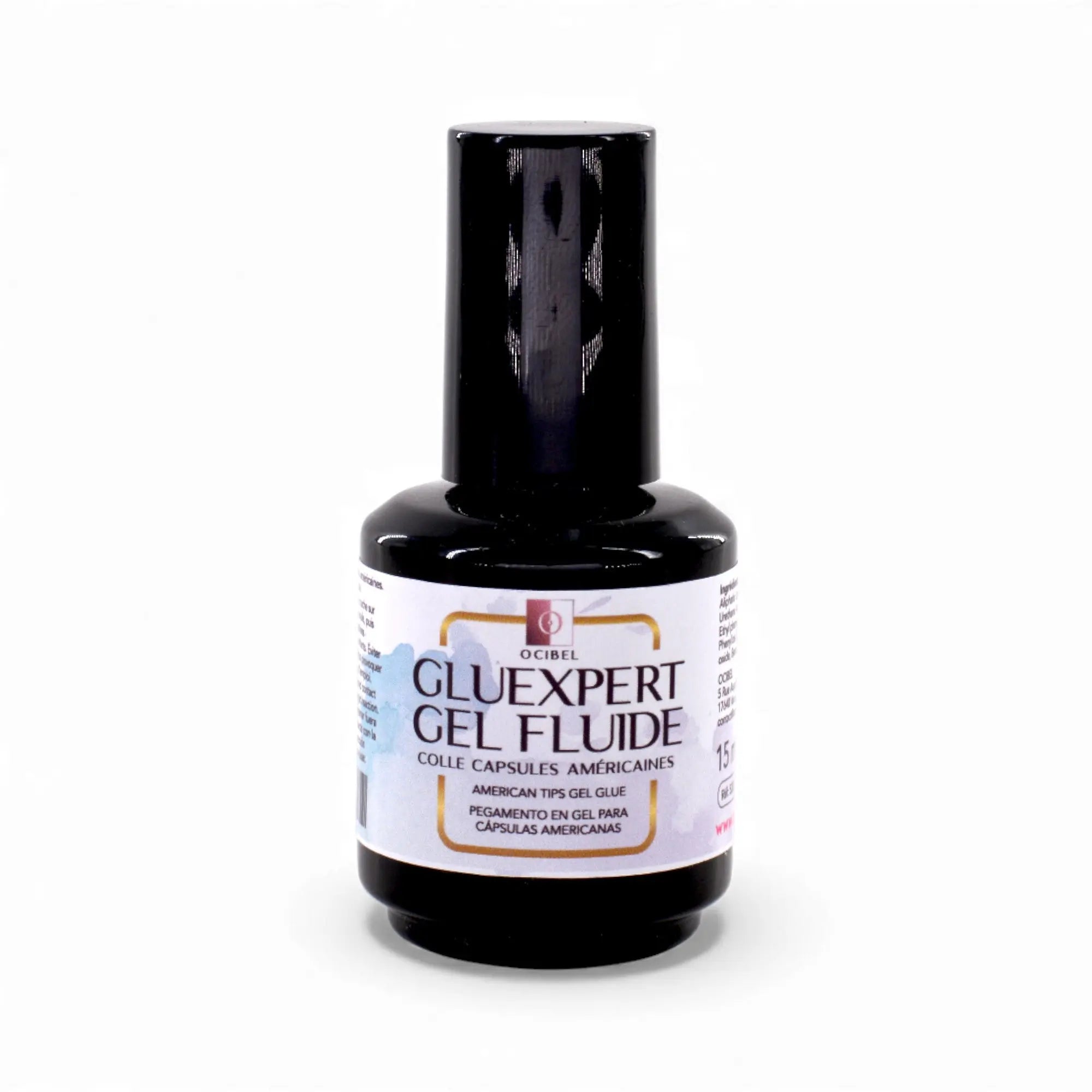 GlueXpert Gel - Colle Gel Spécial Tips et Capsules Américaines - 15 ml OCIBEL