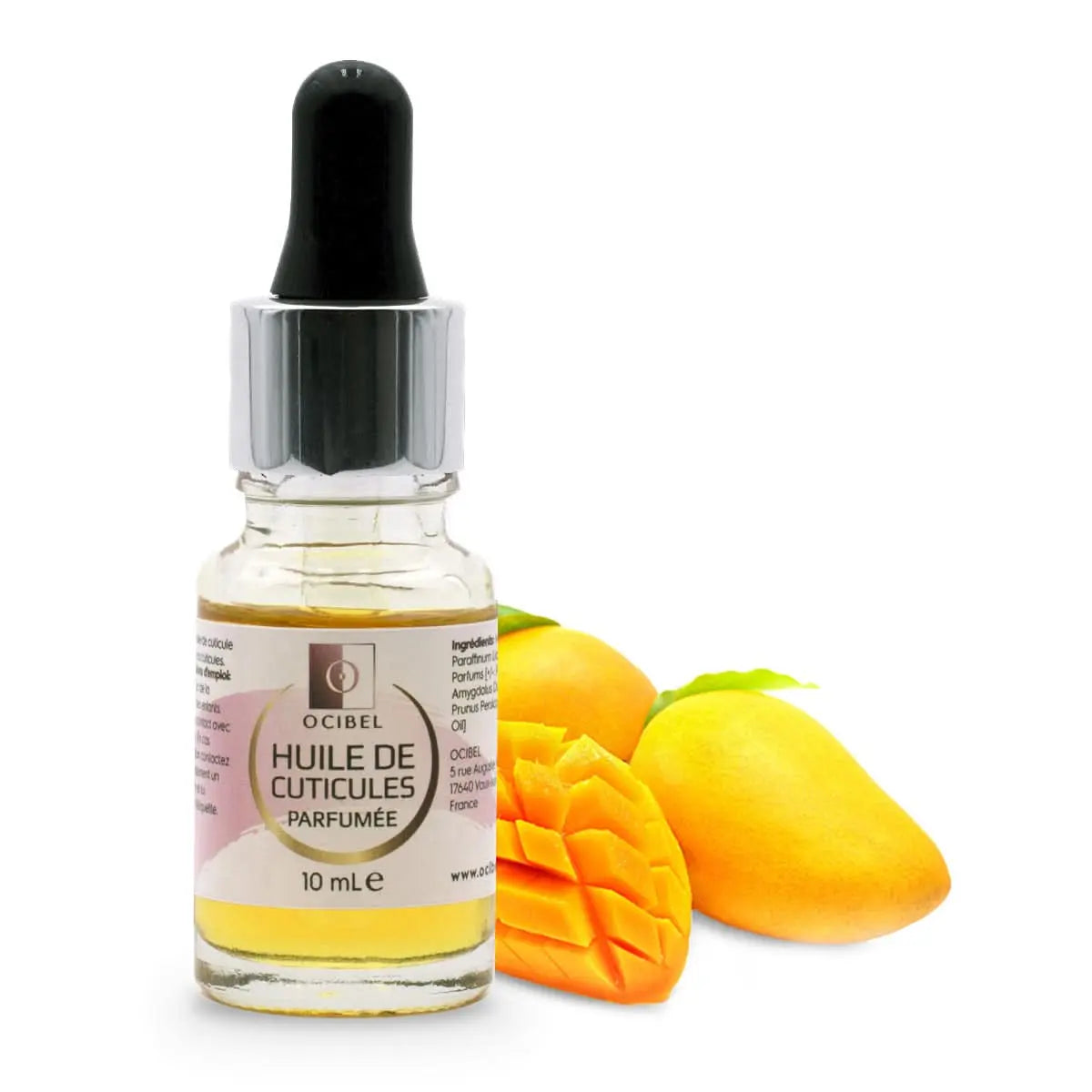 Huile de cuticule parfumée avec pipette 'Mangue' 10 ml OCIBEL