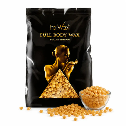 Italwax Full Body Wax 1kg – Cire Pelable Sans Bande Corps & Zones Sensibles - Made in Italy