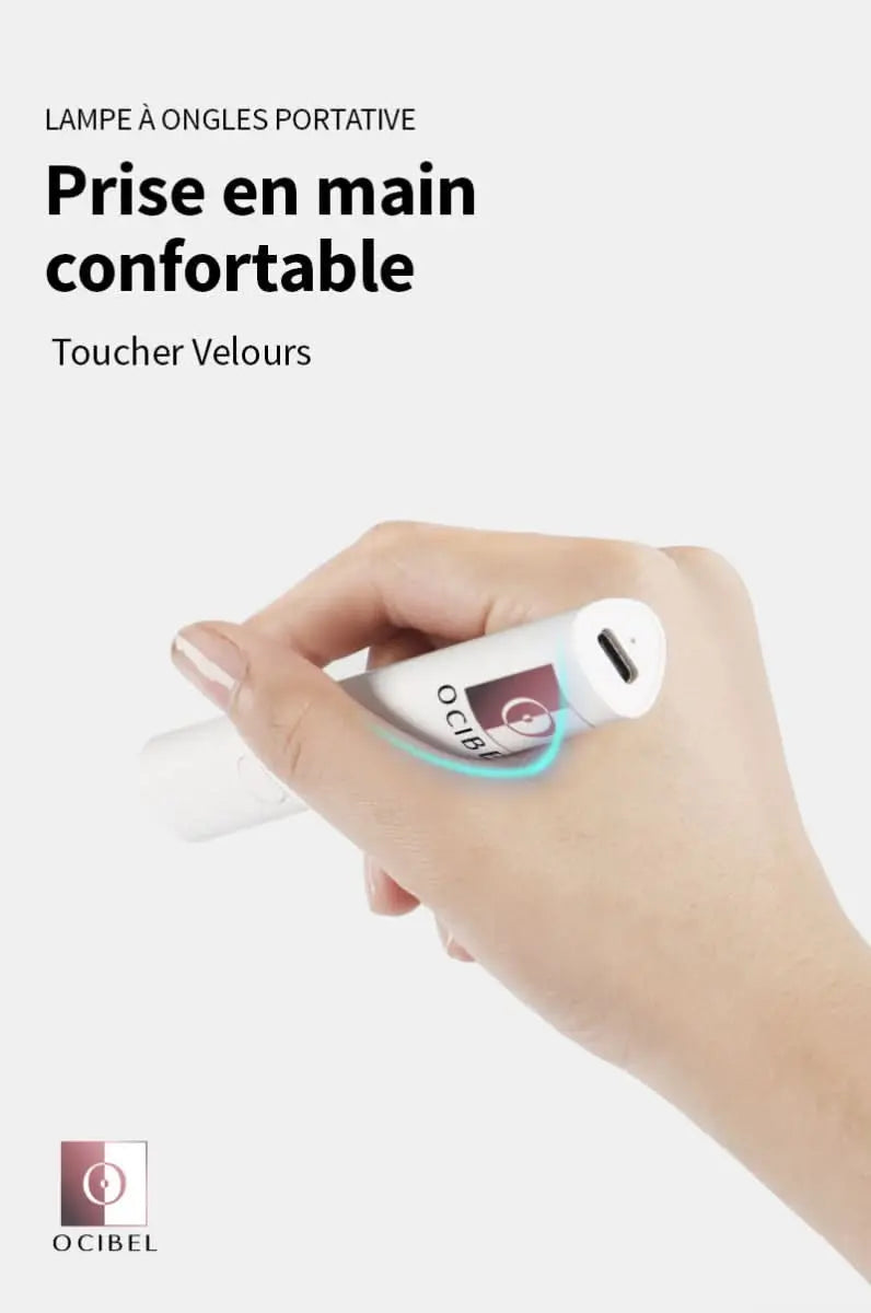 Lampe UV / LED Portable Minuteur 20s/60s pour Capsules Pose Américaine, Gel et VSP OCIBEL