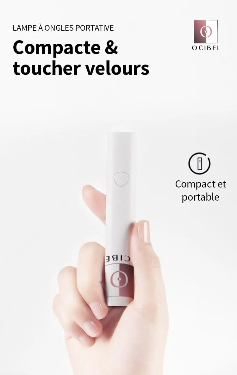 Lampe UV / LED Portable Minuteur 20s/60s pour Capsules Pose Américaine, Gel et VSP OCIBEL