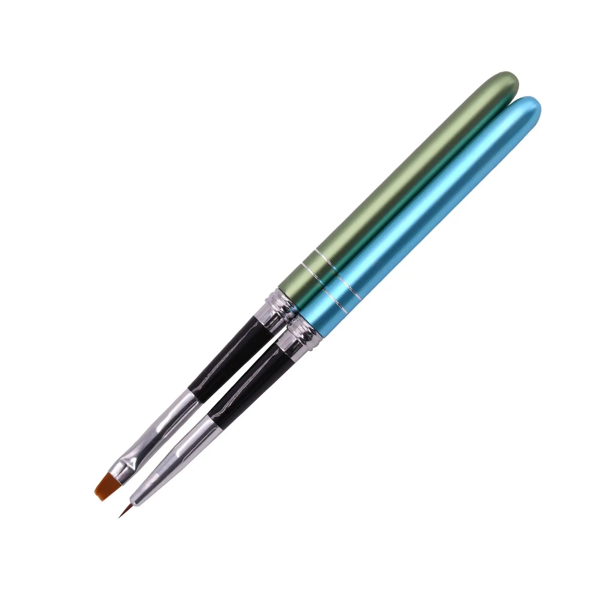 Lot 2 Pinceaux Droit et Petit Liner – Manche Métal Amovible OCIBEL