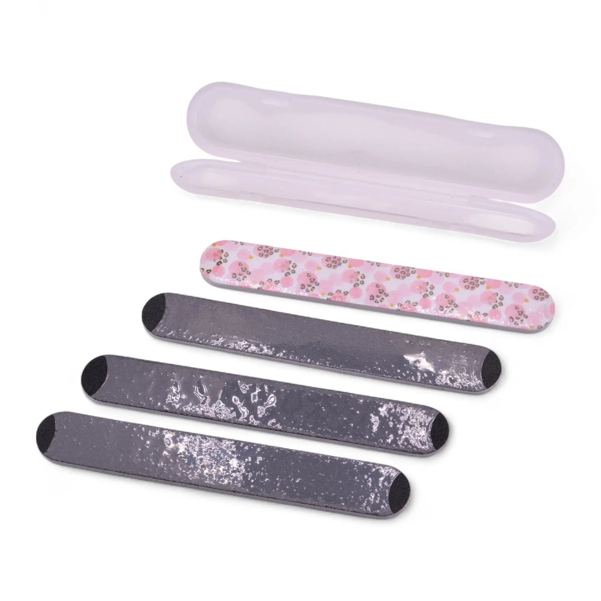 Lot de 4 Petites Limes à ongles avec un boîtier Grain 100 OCIBEL