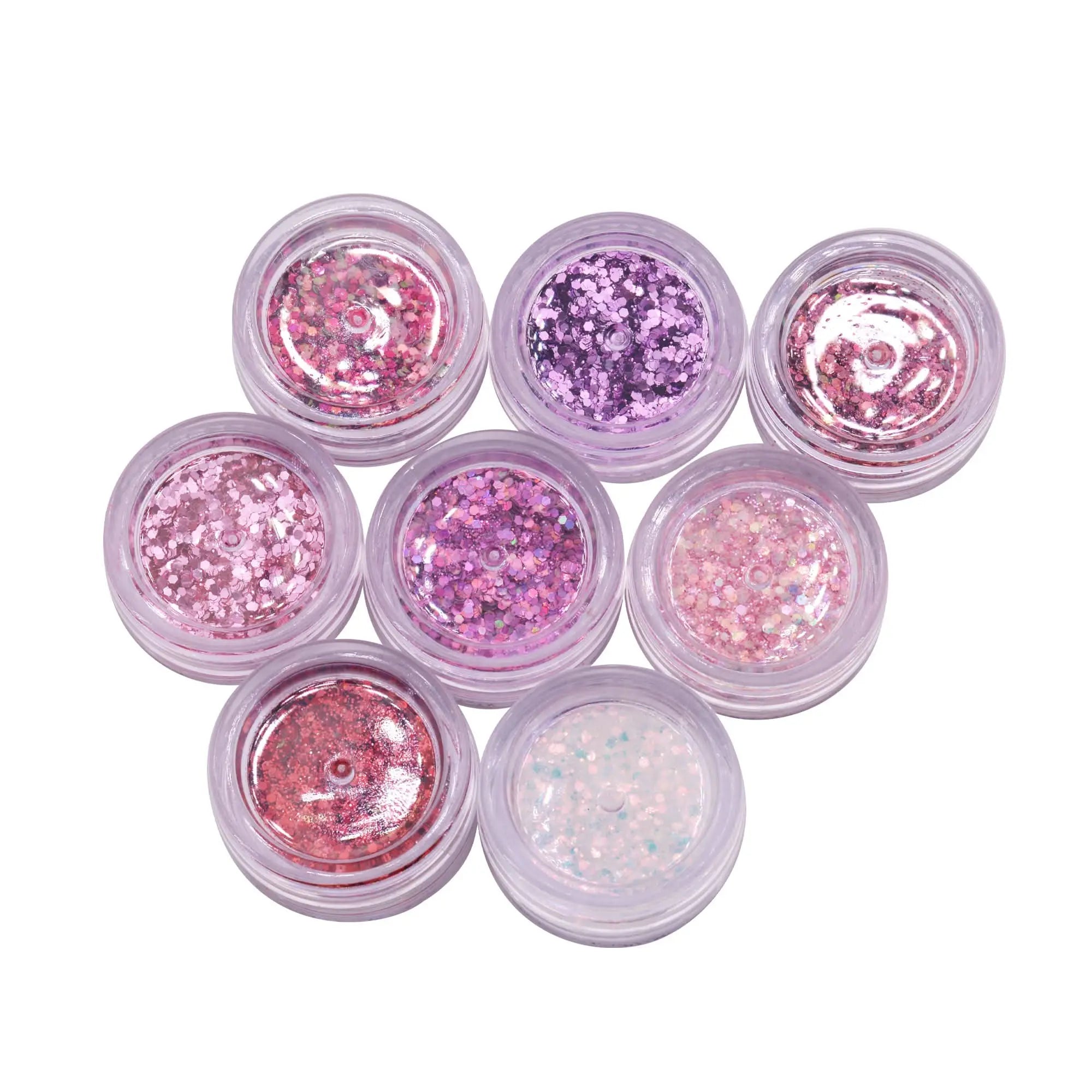 Lot de 8 Pots de Paillettes Glitter OCIBEL