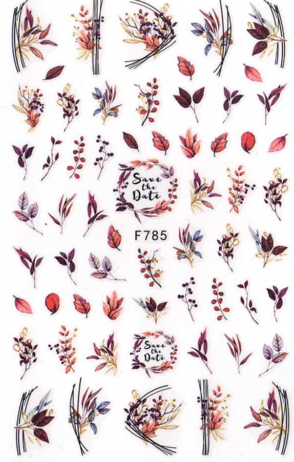 Planche Stickers Autocollant Plante OCIBEL