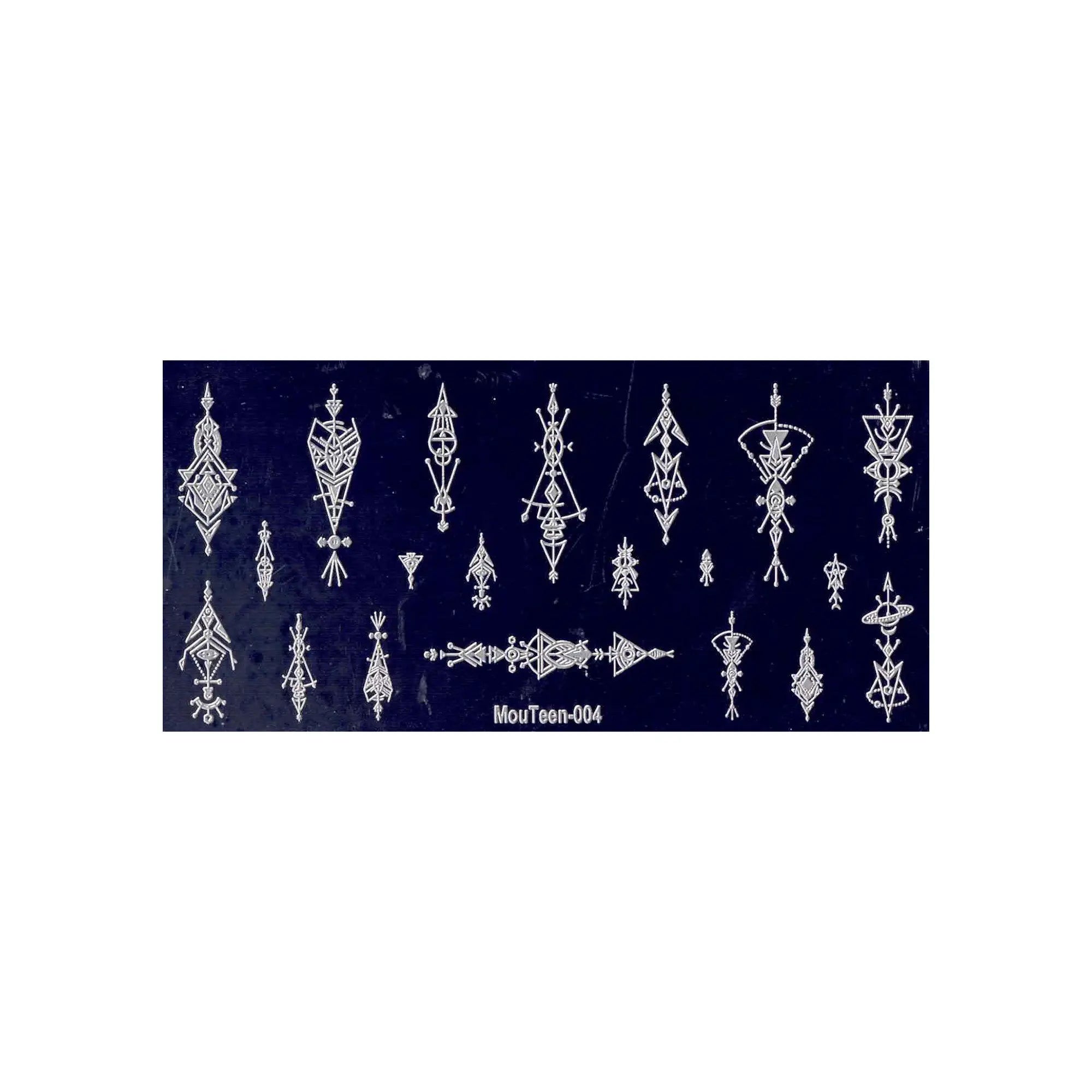 Plaque de Stamping pour Ongles Thème : Motif OCIBEL