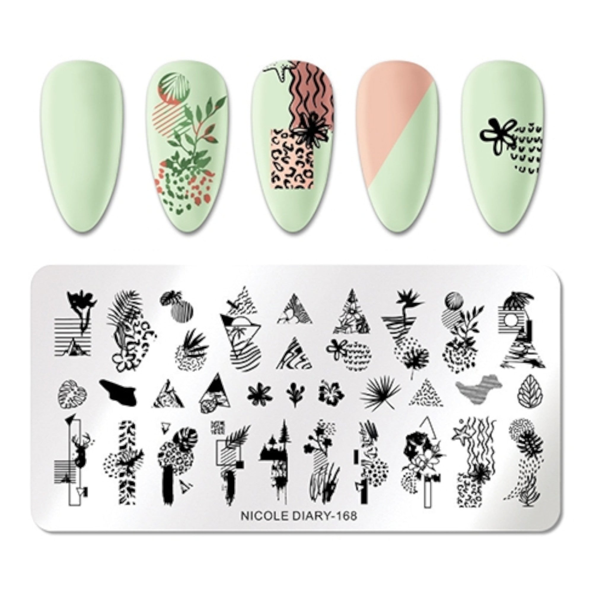 Plaque de Stamping pour Ongles Thème : Motif OCIBEL