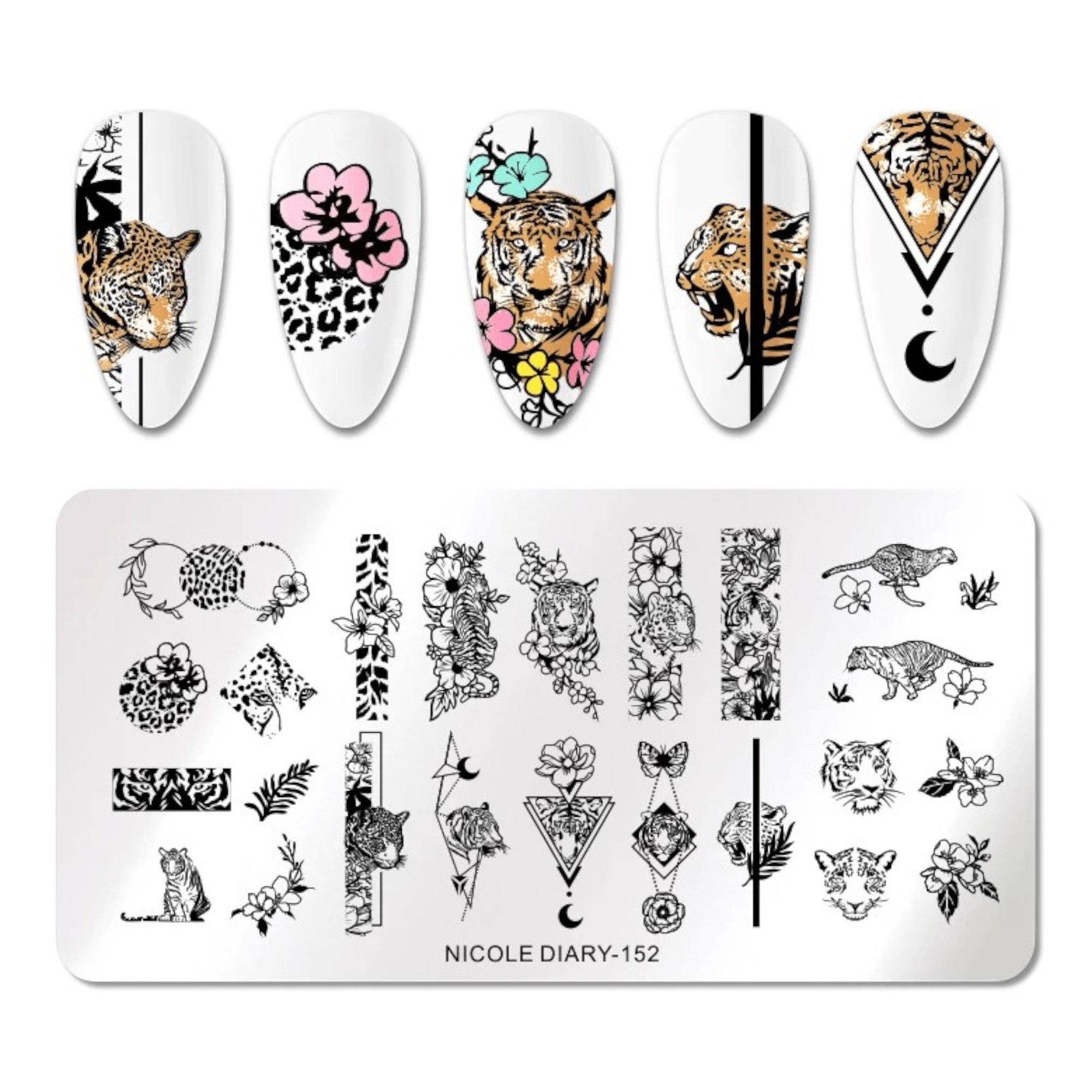 Plaque de Stamping pour Ongles Thème : Motif OCIBEL