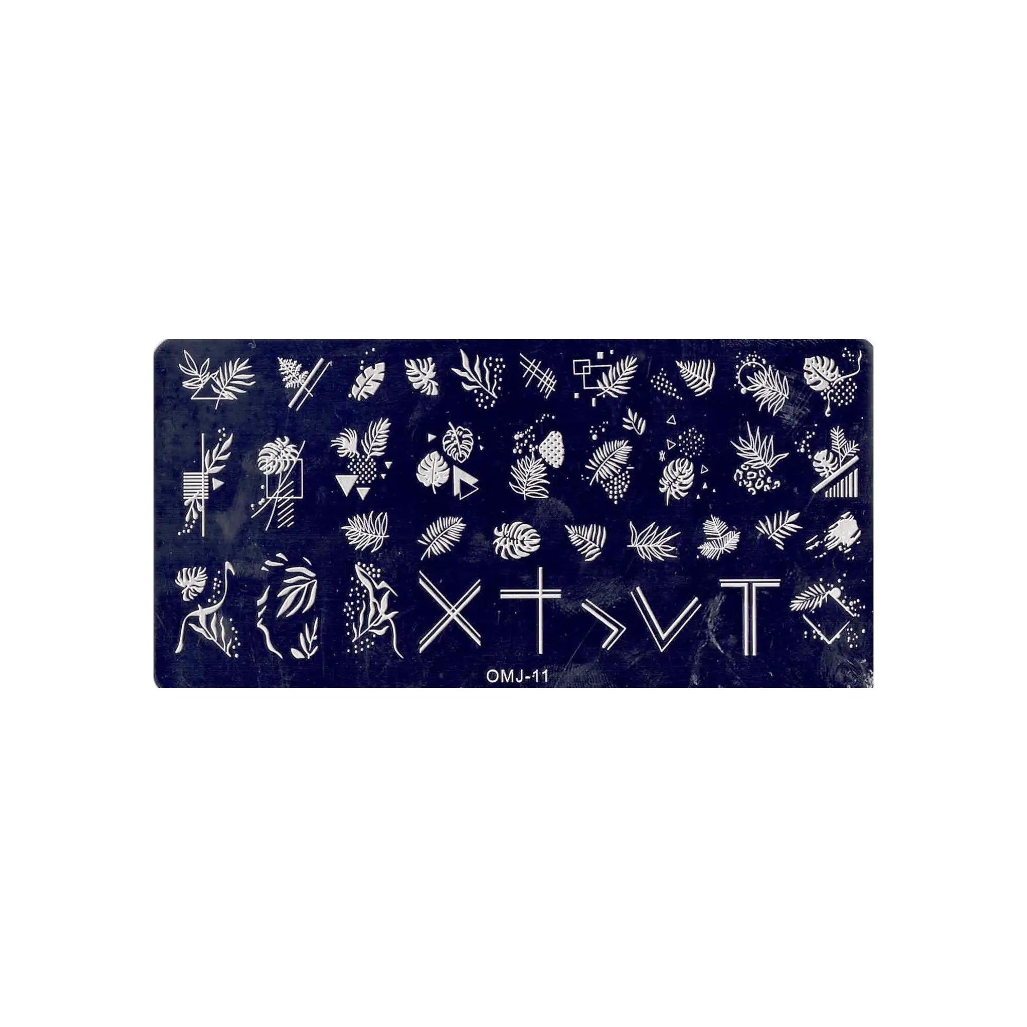 Plaque de Stamping pour Ongles Thème : Nature OCIBEL