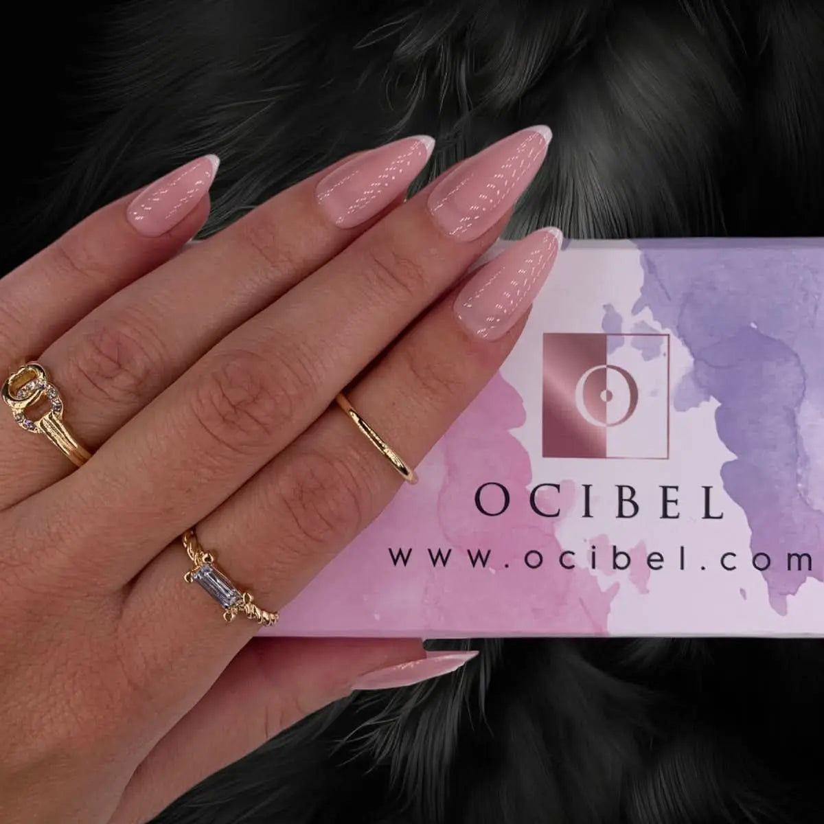 Press On Nails Faux Ongles Réutilisables - Medium Amande French OCIBEL