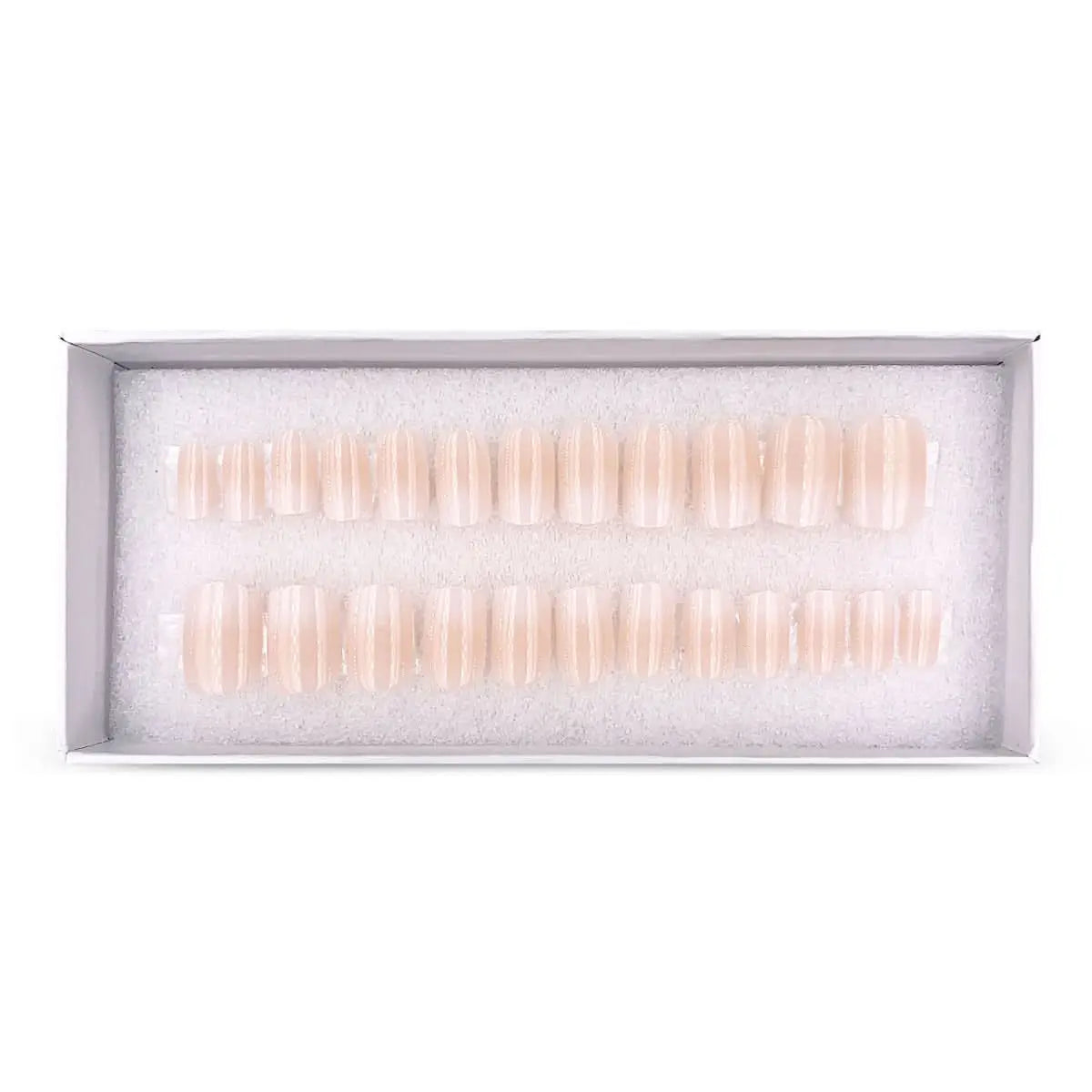 Press On Nails Faux Ongles Réutilisables - Short Carré Babyboomer OCIBEL