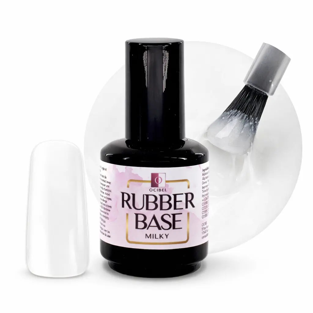 Rubber Base - Gummy Base UV / LED Milky Sans HEMA / DI-HEMA - 15 ml OCIBEL