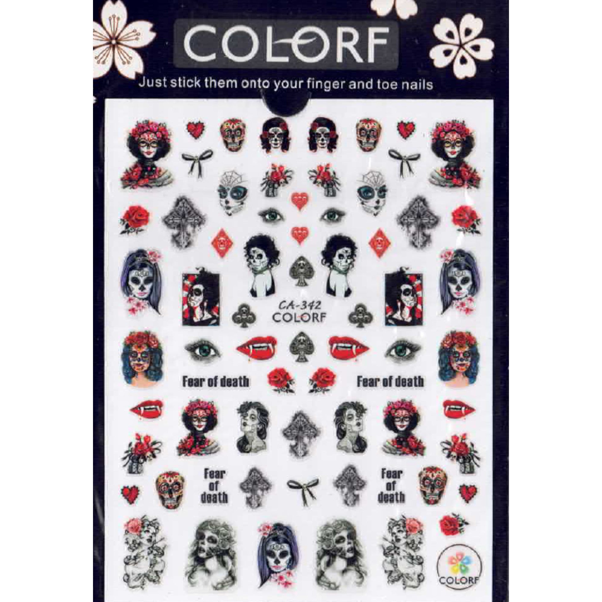 Stickers Halloween – Planches Effrayantes pour Nail Art 6 OCIBEL