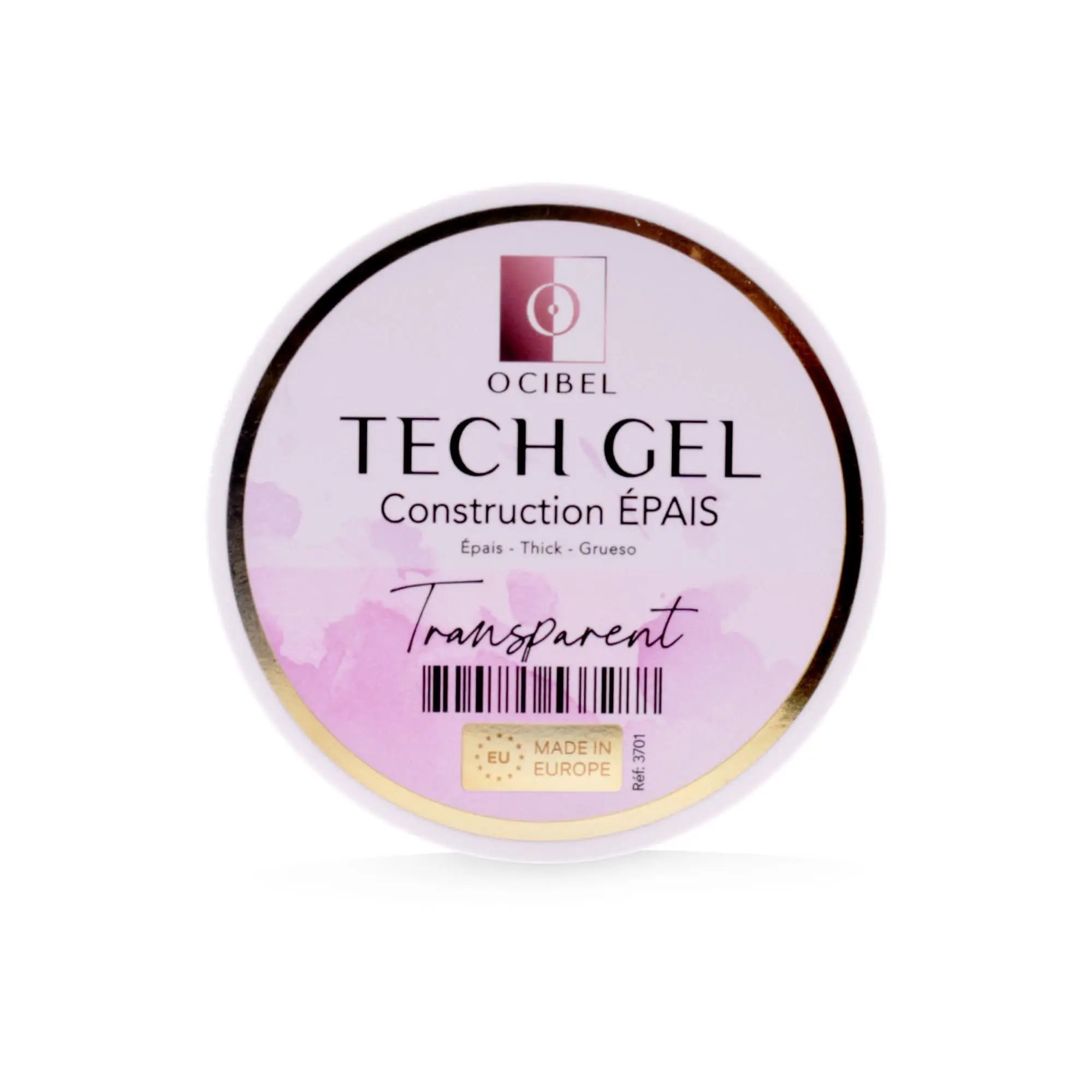Tech Gel Construction EPAIS UV / LED 50 g - SANS HEMA - DI/HEMA- Transparent OCIBEL