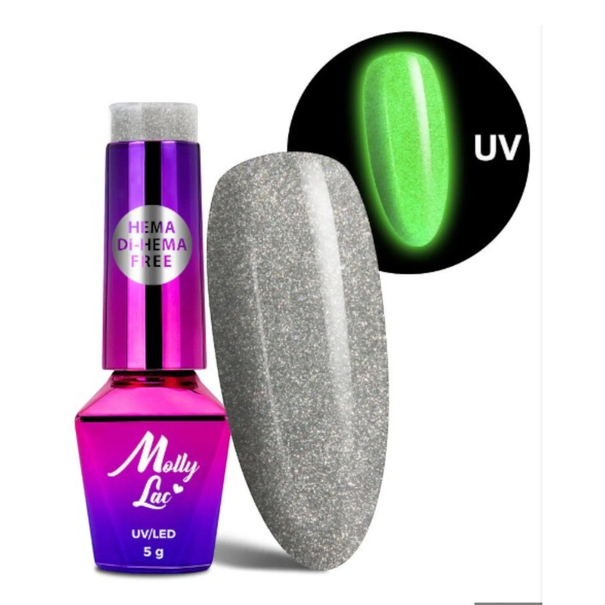 Vernis Semi Permanent Molly Lac 5ml - Glow in the Dark 676 OCIBEL