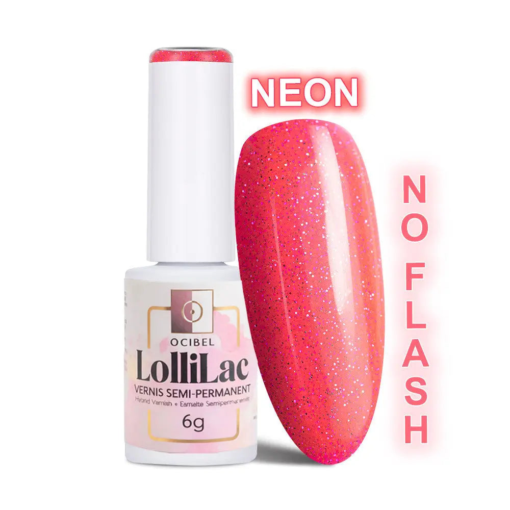 Vernis Semi Permanent UV / LED - Flash Glitter Pink 6g OCIBEL