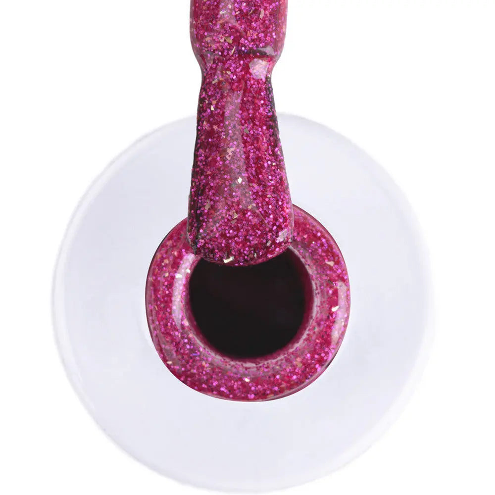 Vernis Semi Permanent UV / LED - Fucshia Glitter 6g OCIBEL