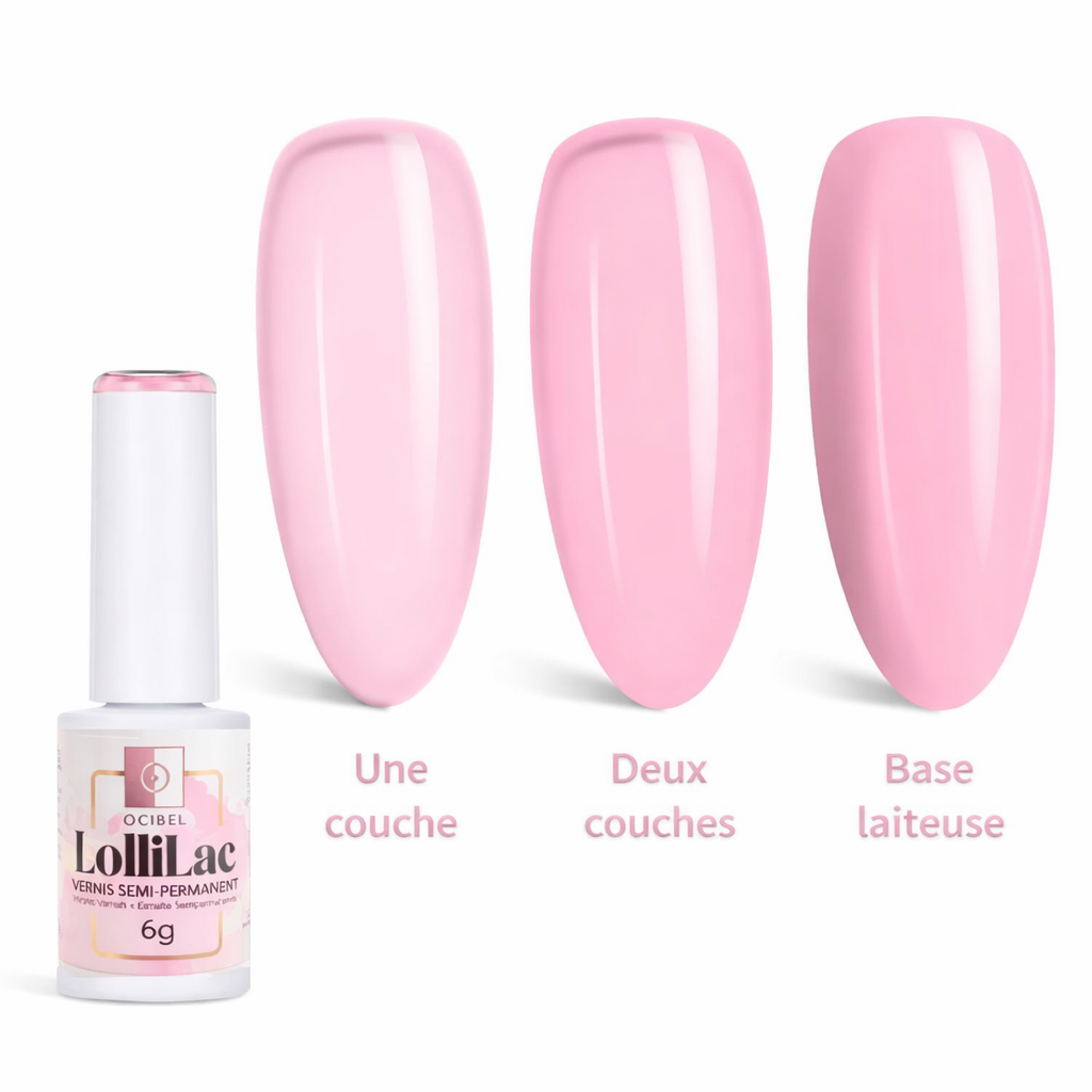 Vernis Semi Permanent UV / LED - Rosy Milk 6g OCIBEL