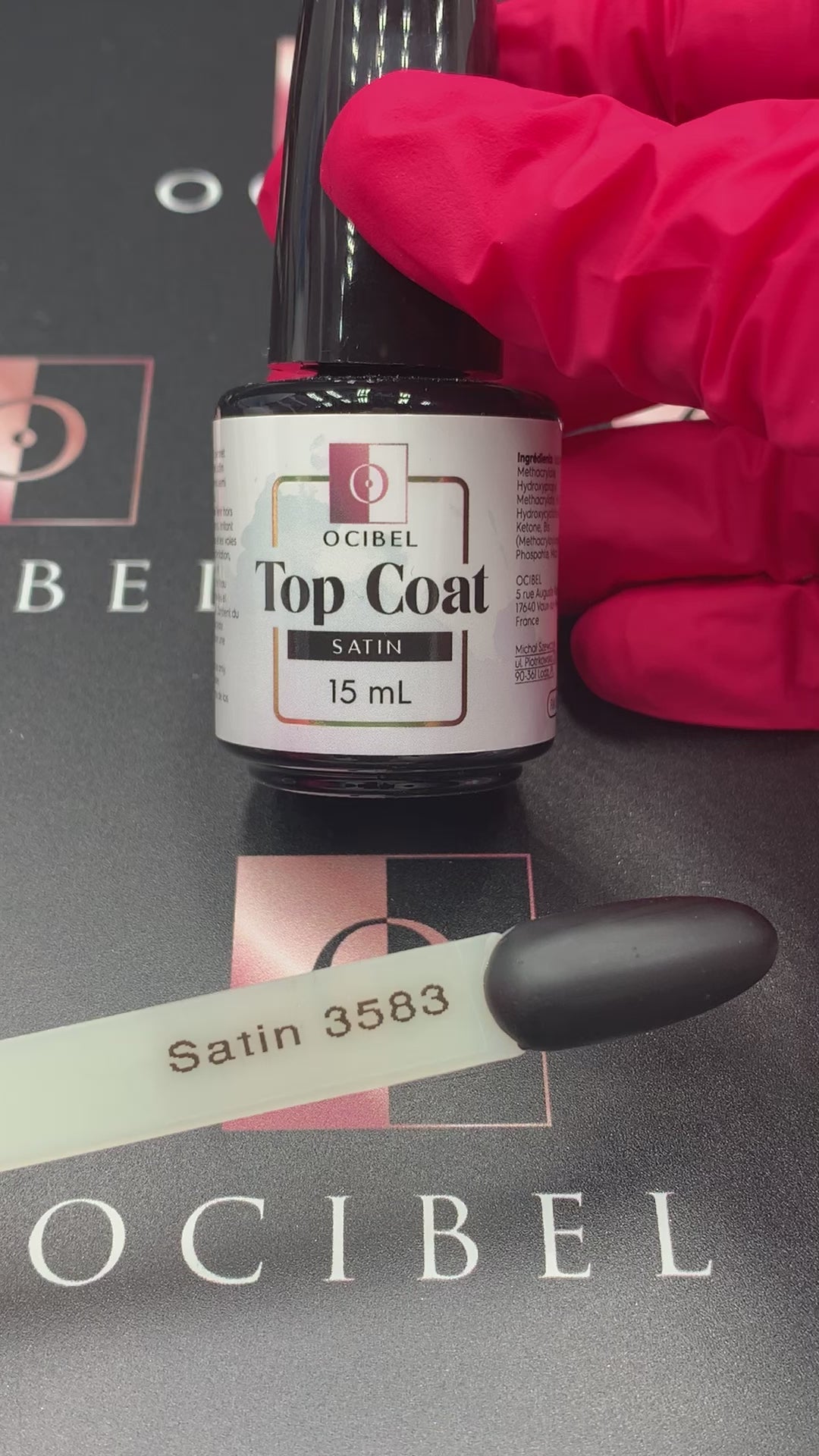 Top Coat Finition Satin Mat UV / LED - 15ml