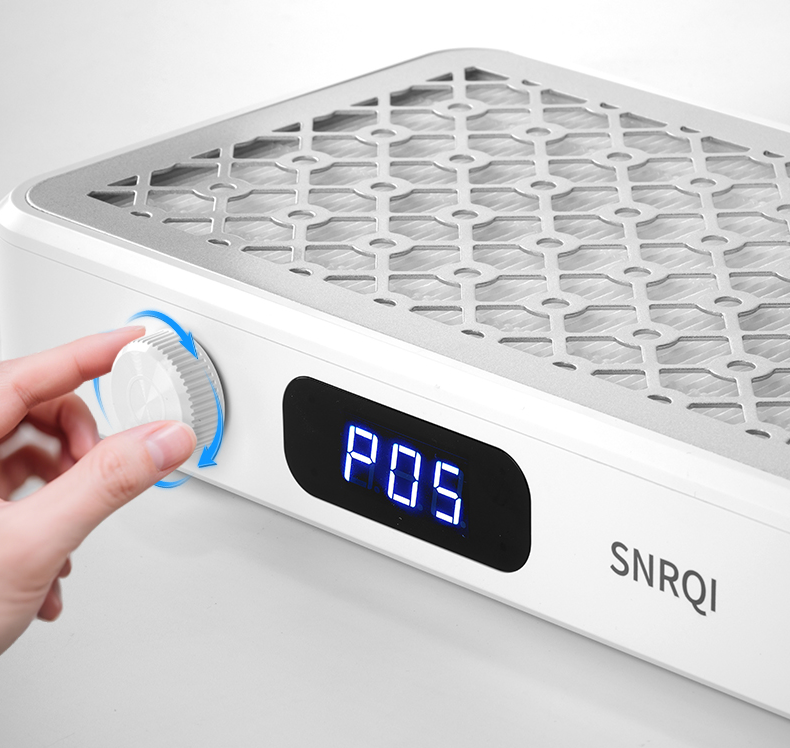 Aspirateur Ongles Professionnel 80W Double Turbine Brushless LED OCIBEL