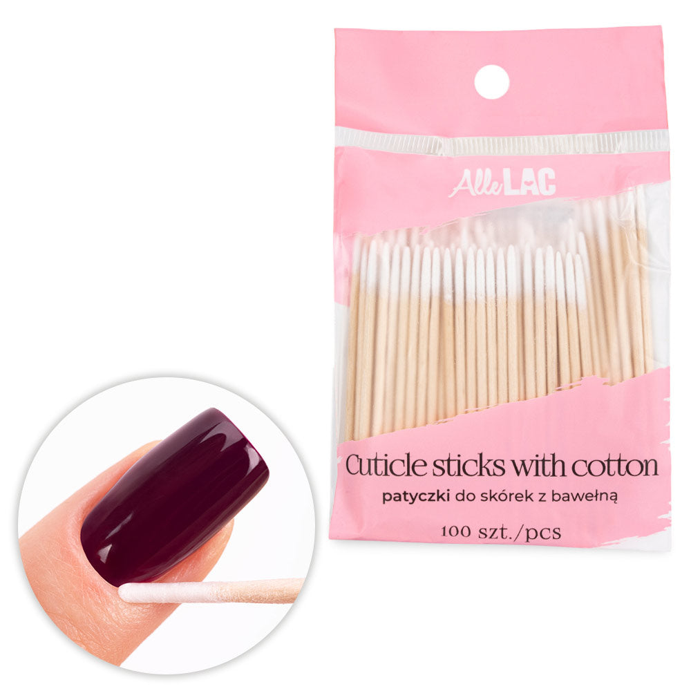 Bâtonnets Cuticules en Bois avec Coton – Précision & Hygiène – 100 pcs OCIBEL