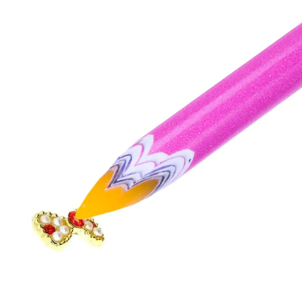 Crayon à cire de 22cm pour appliquer les décorations Nail Art  (Strass et décoration) OCIBEL