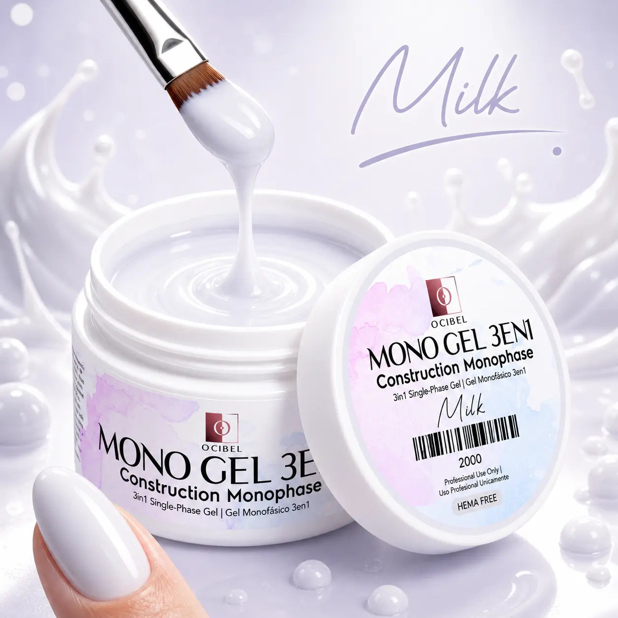Gel de Construction Monophase 3en1 50g - Milk