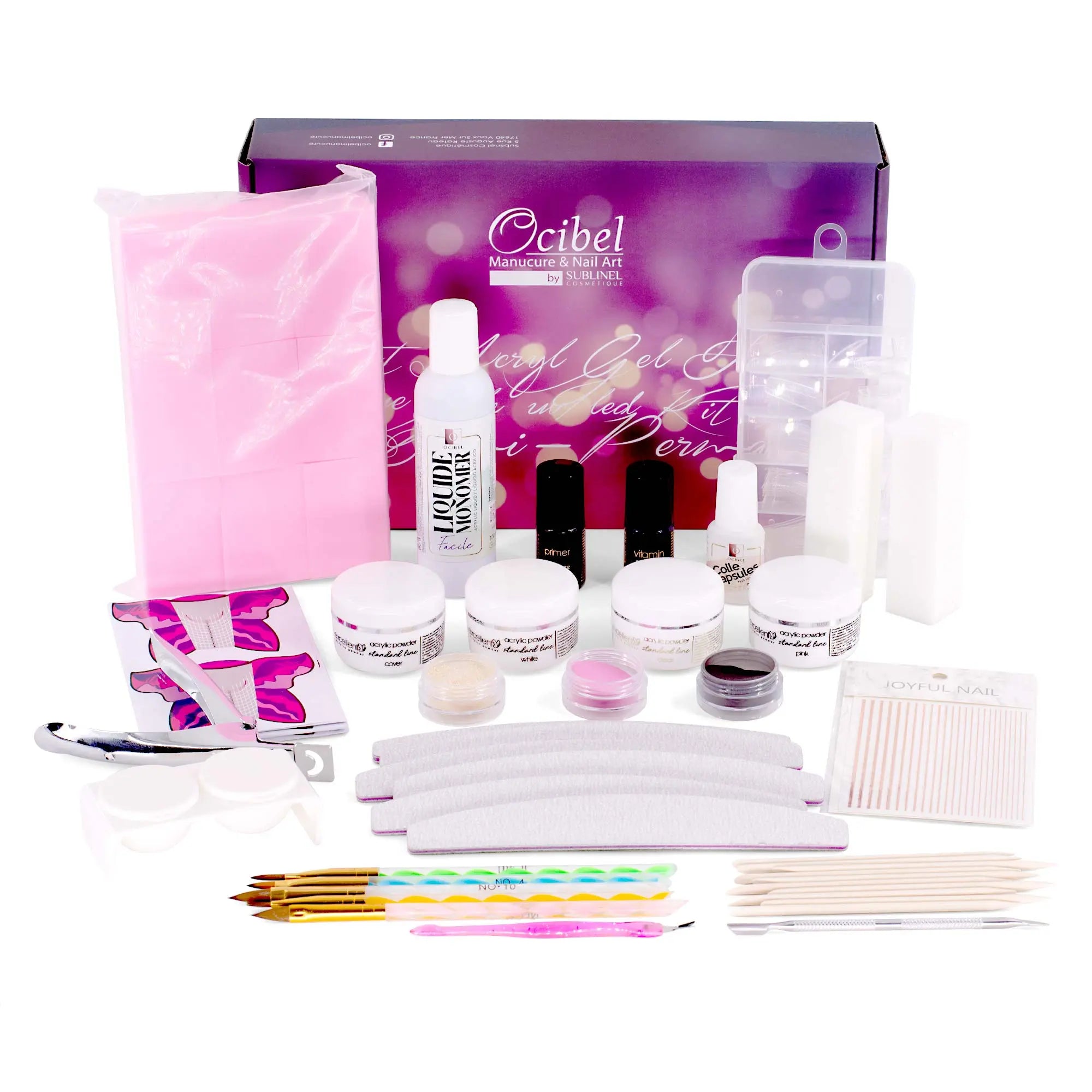 Kit Acrylique Complet – Tout pour des Ongles Parfaits Sans UV OCIBEL