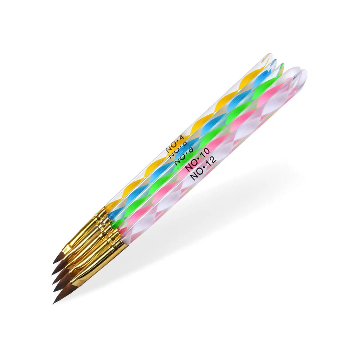 Lot 5 Pinceaux Acrylique Taille 4, 6, 8, 10, 12 OCIBEL