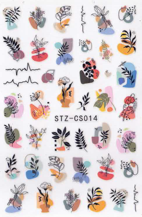 Planche Stickers Autocollant Plante OCIBEL