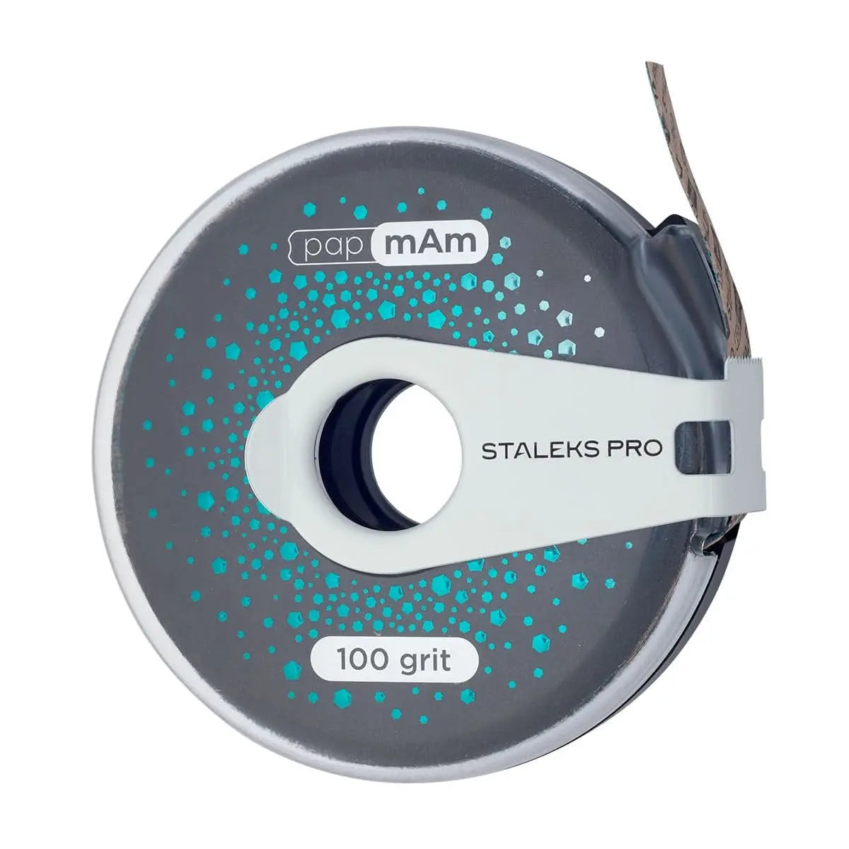 Rouleau de recharge lime-ruban Staleks Pro Exclusive – Grain 100 – Système papMam Avec boîte plastique OCIBEL