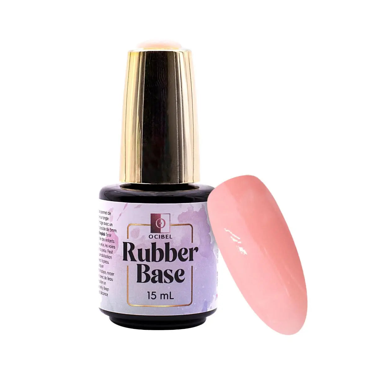 Rubber Base - Gummy Base UV / LED Nude 02 Sans HEMA / DI-HEMA - 15 ml OCIBEL