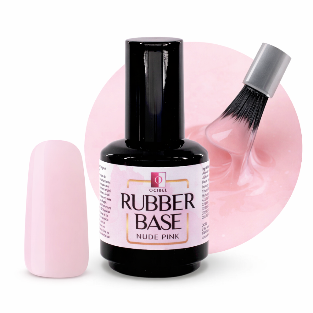 Rubber Base - Gummy Base UV / LED Nude Pink Sans HEMA / DI-HEMA - 15 ml OCIBEL
